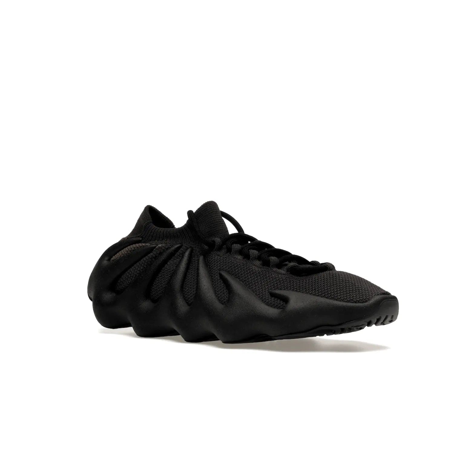 adidas Yeezy 450 Dark Slate - Image 5 - Only at www.BallersClubKickz.com - Step into the world of adidas and experience the comfort of the Yeezy 450 Dark Slate. A two-piece design featuring a monochromatic sock-like Primeknit upper and Dark Slate foam sole. Finished with thick rope laces for added texture and style.