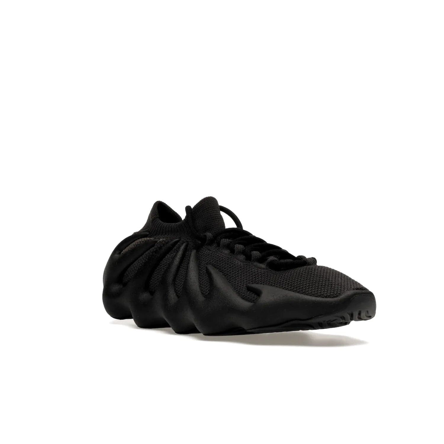 adidas Yeezy 450 Dark Slate - Image 6 - Only at www.BallersClubKickz.com - Step into the world of adidas and experience the comfort of the Yeezy 450 Dark Slate. A two-piece design featuring a monochromatic sock-like Primeknit upper and Dark Slate foam sole. Finished with thick rope laces for added texture and style.