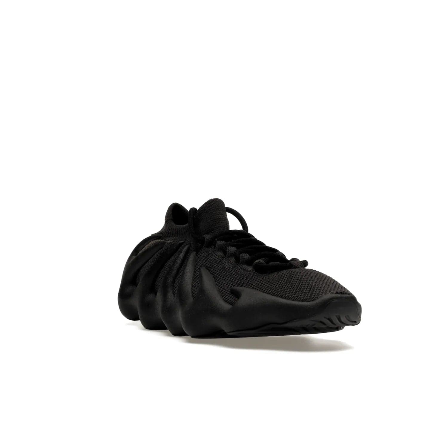 adidas Yeezy 450 Dark Slate - Image 7 - Only at www.BallersClubKickz.com - Step into the world of adidas and experience the comfort of the Yeezy 450 Dark Slate. A two-piece design featuring a monochromatic sock-like Primeknit upper and Dark Slate foam sole. Finished with thick rope laces for added texture and style.