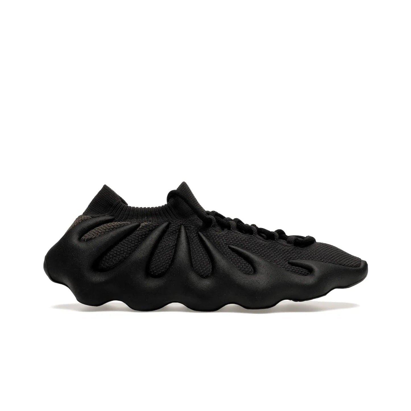 adidas Yeezy 450 Dark Slate - Image 1 - Only at www.BallersClubKickz.com - Step into the world of adidas and experience the comfort of the Yeezy 450 Dark Slate. A two-piece design featuring a monochromatic sock-like Primeknit upper and Dark Slate foam sole. Finished with thick rope laces for added texture and style.