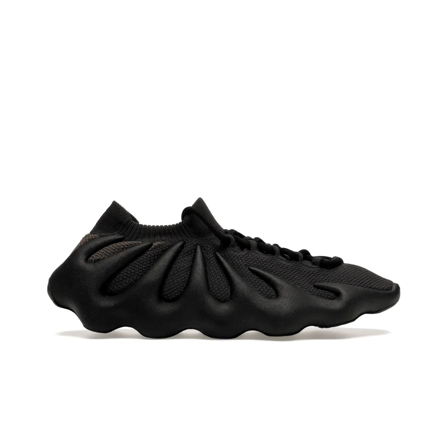 adidas Yeezy 450 Dark Slate - Image 1 - Only at www.BallersClubKickz.com - Step into the world of adidas and experience the comfort of the Yeezy 450 Dark Slate. A two-piece design featuring a monochromatic sock-like Primeknit upper and Dark Slate foam sole. Finished with thick rope laces for added texture and style.