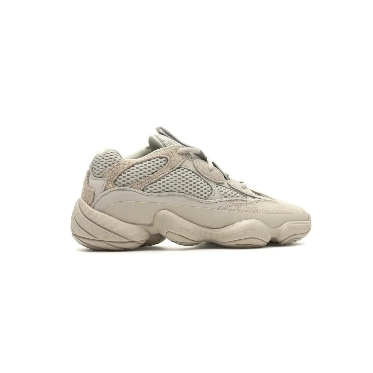 adidas Yeezy 500 Blush - Image 35 - Only at www.BallersClubKickz.com - Step up your sneaker game with the Adidas Yeezy 500 Blush. Monochromatic pale pink palette, hiking-inspired suede/mesh construction, plus adiPRENE sole for comfort and performance. Get the Adidas Yeezy 500 and experience true style and comfort.