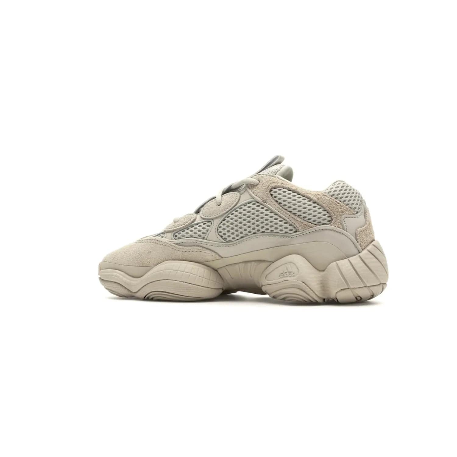 adidas Yeezy 500 Blush - Image 21 - Only at www.BallersClubKickz.com - Step up your sneaker game with the Adidas Yeezy 500 Blush. Monochromatic pale pink palette, hiking-inspired suede/mesh construction, plus adiPRENE sole for comfort and performance. Get the Adidas Yeezy 500 and experience true style and comfort.
