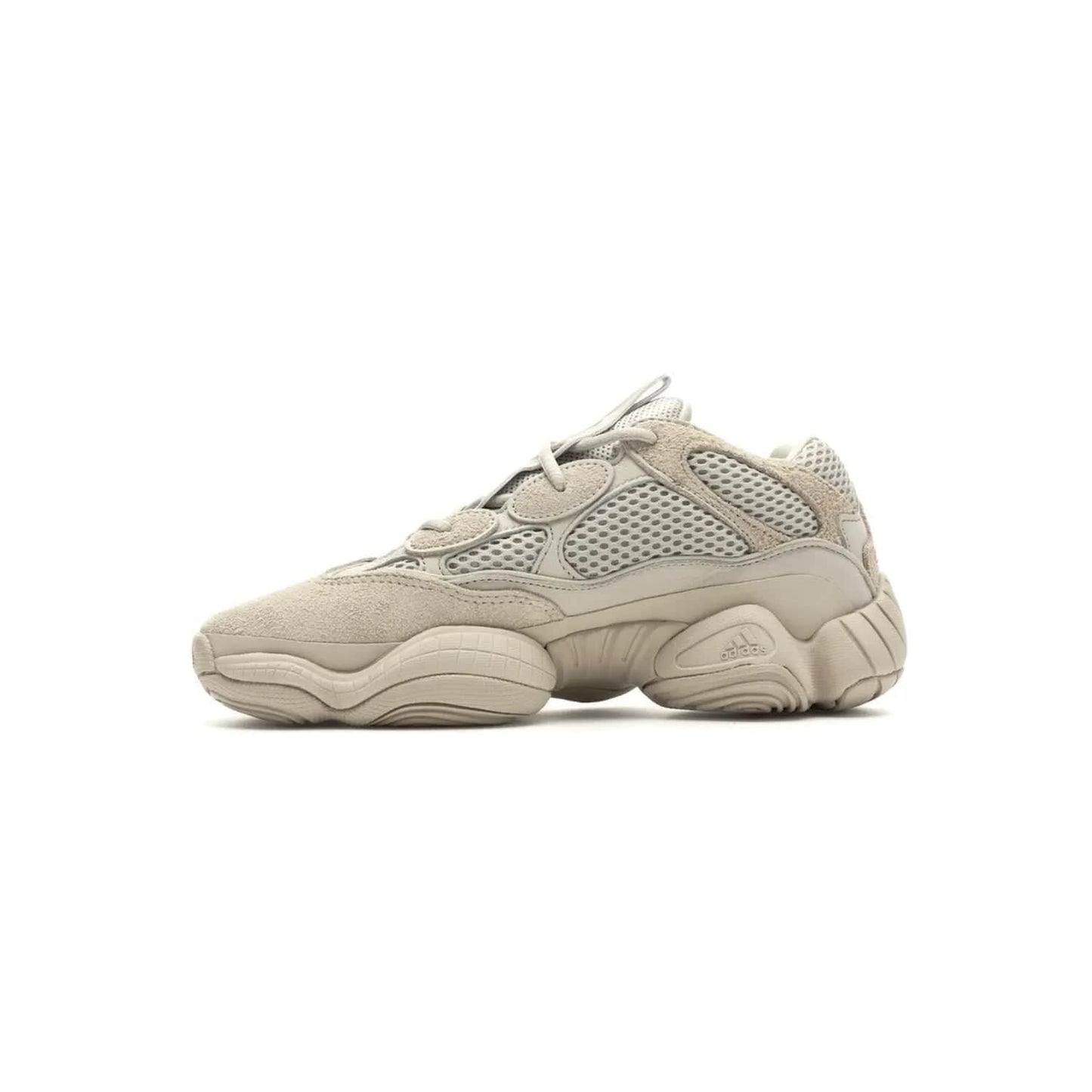 adidas Yeezy 500 Blush - Image 18 - Only at www.BallersClubKickz.com - Step up your sneaker game with the Adidas Yeezy 500 Blush. Monochromatic pale pink palette, hiking-inspired suede/mesh construction, plus adiPRENE sole for comfort and performance. Get the Adidas Yeezy 500 and experience true style and comfort.