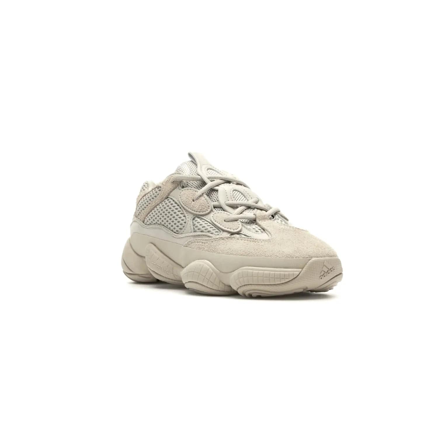 adidas Yeezy 500 Blush - Image 6 - Only at www.BallersClubKickz.com - Step up your sneaker game with the Adidas Yeezy 500 Blush. Monochromatic pale pink palette, hiking-inspired suede/mesh construction, plus adiPRENE sole for comfort and performance. Get the Adidas Yeezy 500 and experience true style and comfort.