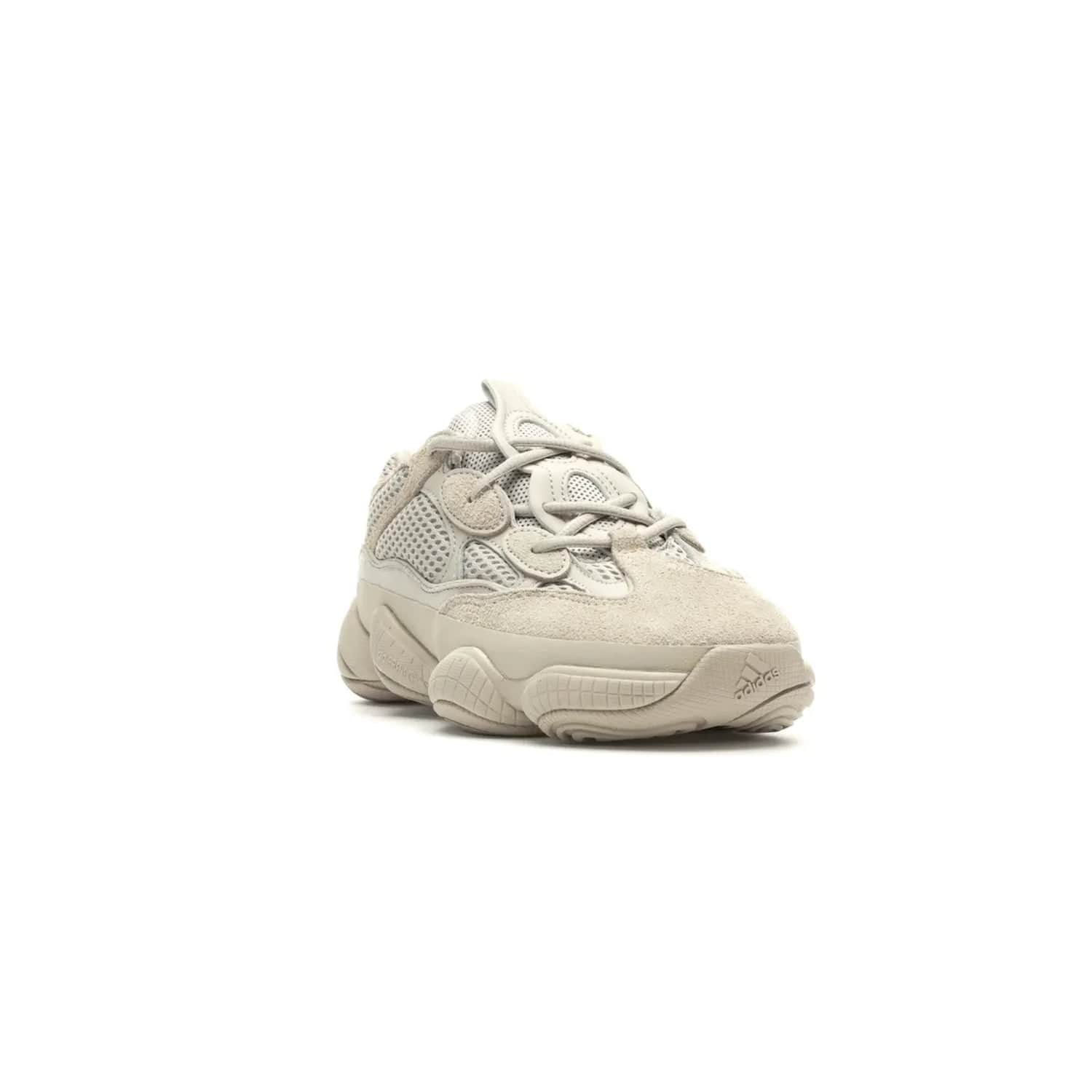 adidas Yeezy 500 Blush - Image 7 - Only at www.BallersClubKickz.com - Step up your sneaker game with the Adidas Yeezy 500 Blush. Monochromatic pale pink palette, hiking-inspired suede/mesh construction, plus adiPRENE sole for comfort and performance. Get the Adidas Yeezy 500 and experience true style and comfort.