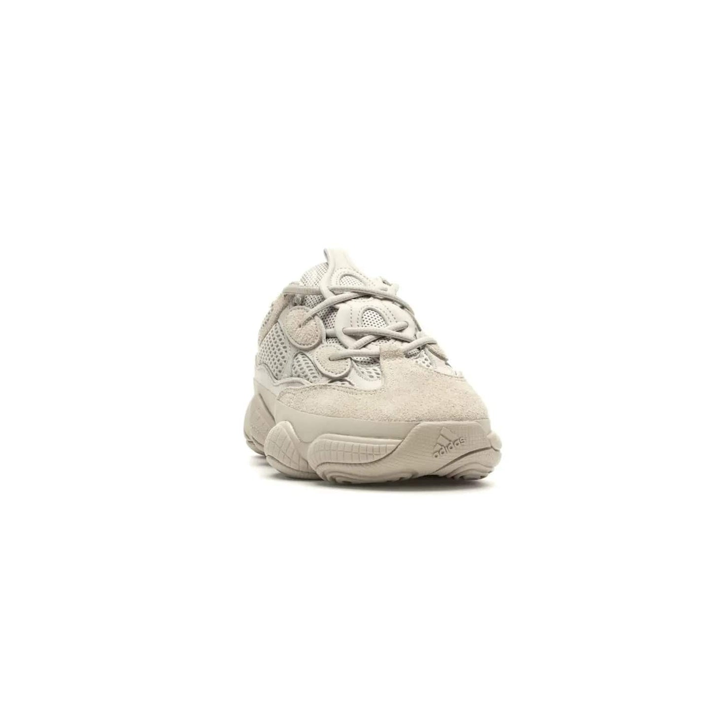 adidas Yeezy 500 Blush - Image 8 - Only at www.BallersClubKickz.com - Step up your sneaker game with the Adidas Yeezy 500 Blush. Monochromatic pale pink palette, hiking-inspired suede/mesh construction, plus adiPRENE sole for comfort and performance. Get the Adidas Yeezy 500 and experience true style and comfort.