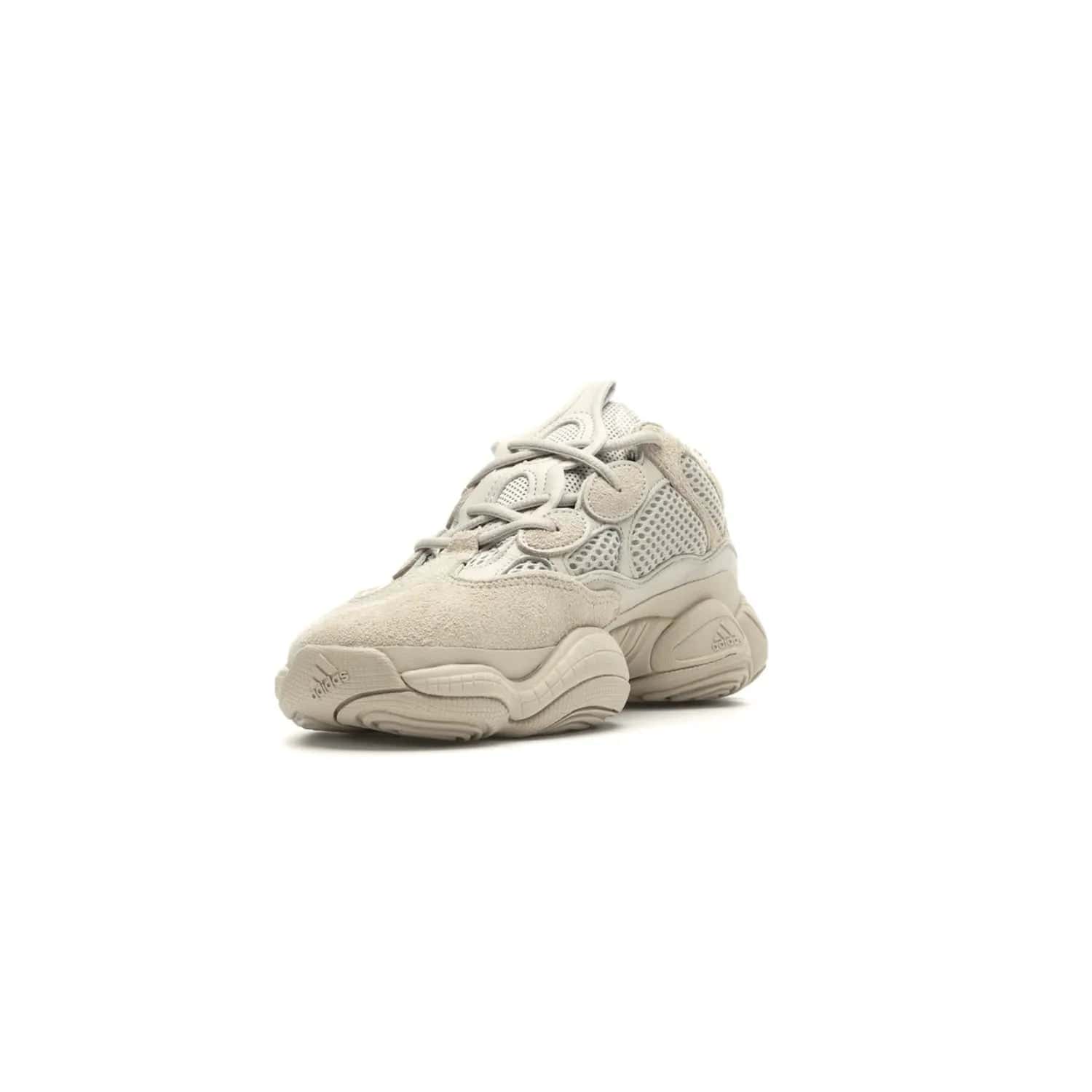 adidas Yeezy 500 Blush - Image 13 - Only at www.BallersClubKickz.com - Step up your sneaker game with the Adidas Yeezy 500 Blush. Monochromatic pale pink palette, hiking-inspired suede/mesh construction, plus adiPRENE sole for comfort and performance. Get the Adidas Yeezy 500 and experience true style and comfort.