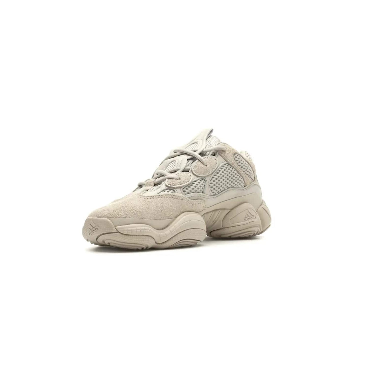 adidas Yeezy 500 Blush - Image 14 - Only at www.BallersClubKickz.com - Step up your sneaker game with the Adidas Yeezy 500 Blush. Monochromatic pale pink palette, hiking-inspired suede/mesh construction, plus adiPRENE sole for comfort and performance. Get the Adidas Yeezy 500 and experience true style and comfort.