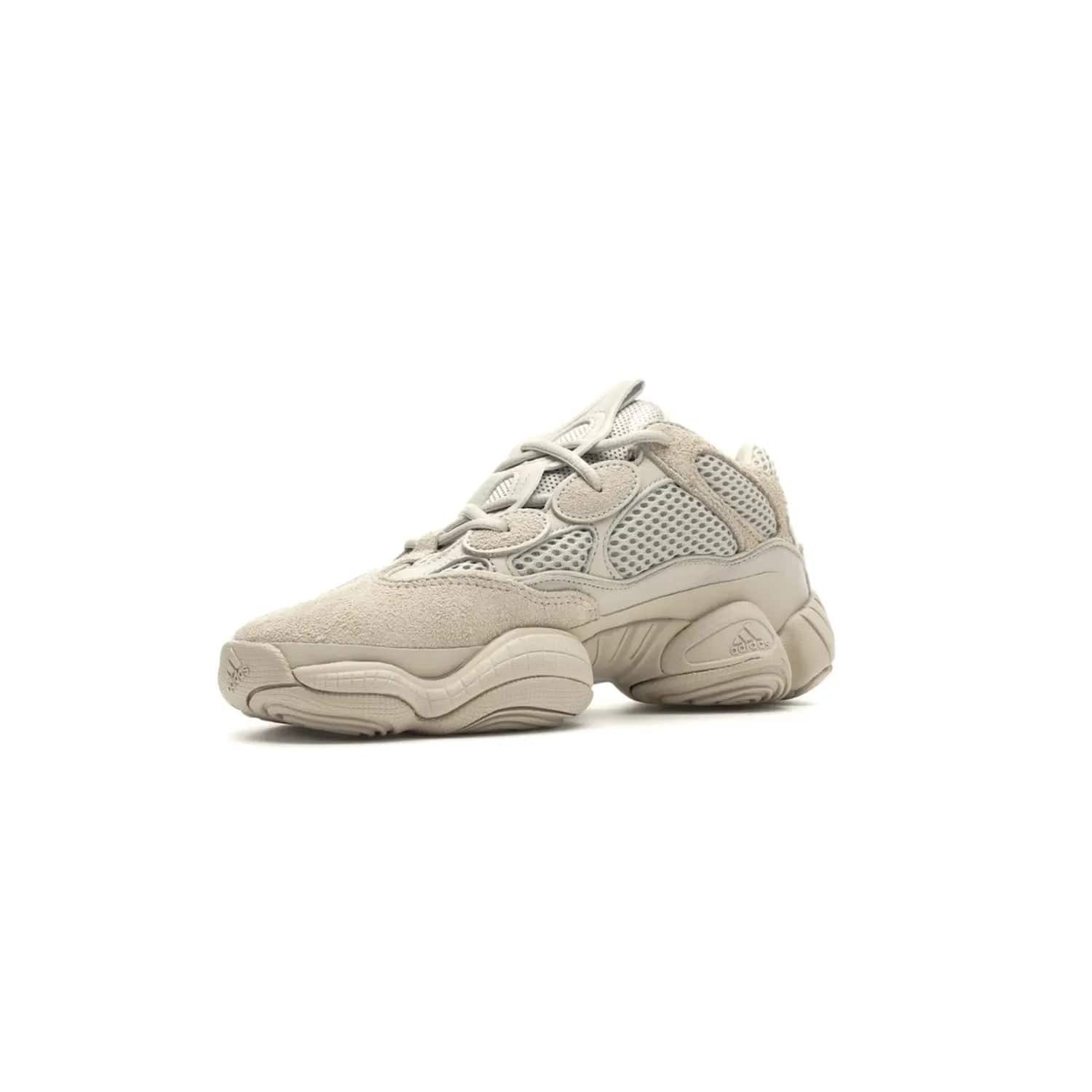 adidas Yeezy 500 Blush - Image 15 - Only at www.BallersClubKickz.com - Step up your sneaker game with the Adidas Yeezy 500 Blush. Monochromatic pale pink palette, hiking-inspired suede/mesh construction, plus adiPRENE sole for comfort and performance. Get the Adidas Yeezy 500 and experience true style and comfort.