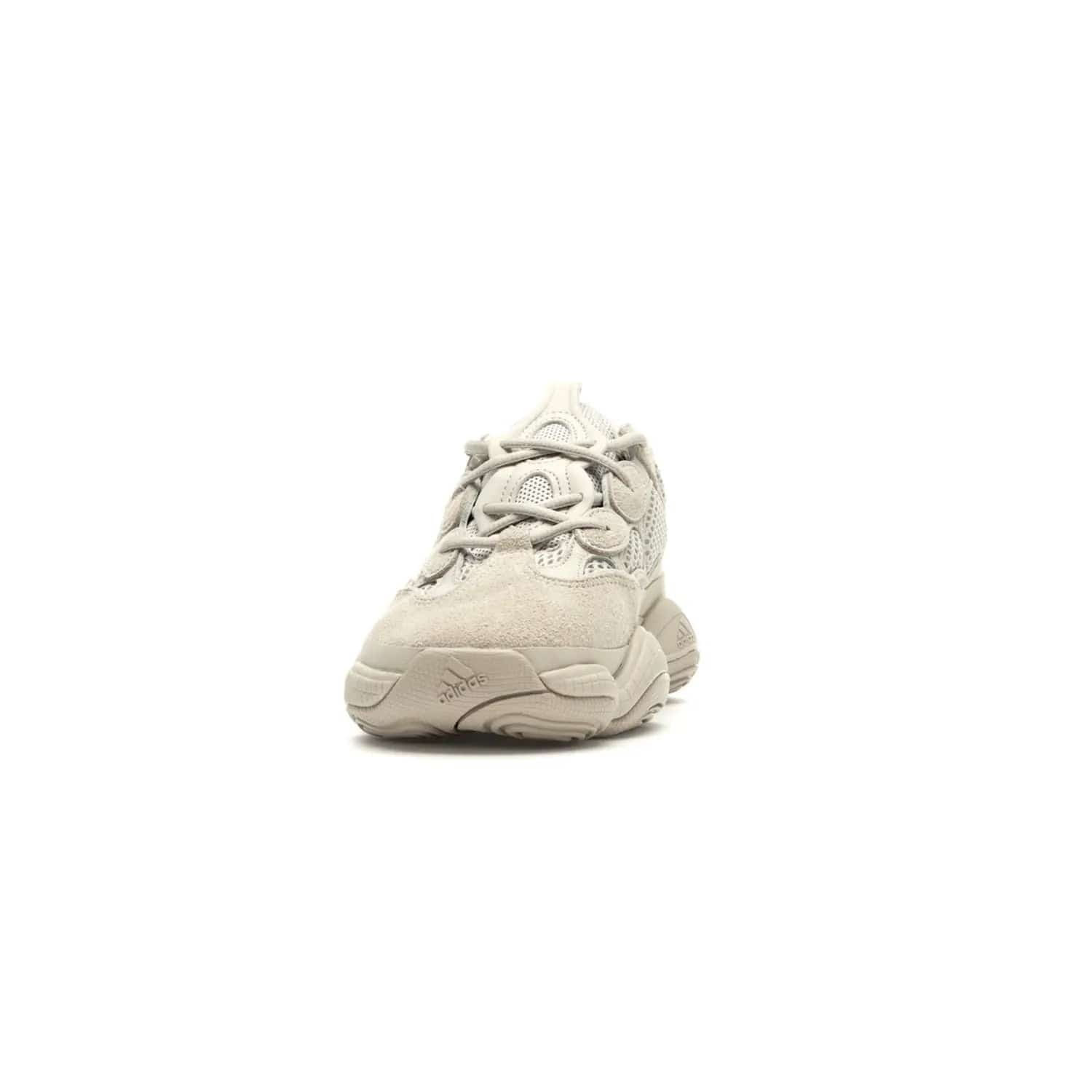 adidas Yeezy 500 Blush - Image 11 - Only at www.BallersClubKickz.com - Step up your sneaker game with the Adidas Yeezy 500 Blush. Monochromatic pale pink palette, hiking-inspired suede/mesh construction, plus adiPRENE sole for comfort and performance. Get the Adidas Yeezy 500 and experience true style and comfort.