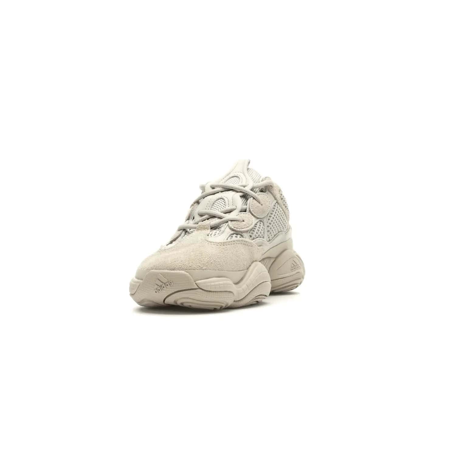 adidas Yeezy 500 Blush - Image 12 - Only at www.BallersClubKickz.com - Step up your sneaker game with the Adidas Yeezy 500 Blush. Monochromatic pale pink palette, hiking-inspired suede/mesh construction, plus adiPRENE sole for comfort and performance. Get the Adidas Yeezy 500 and experience true style and comfort.