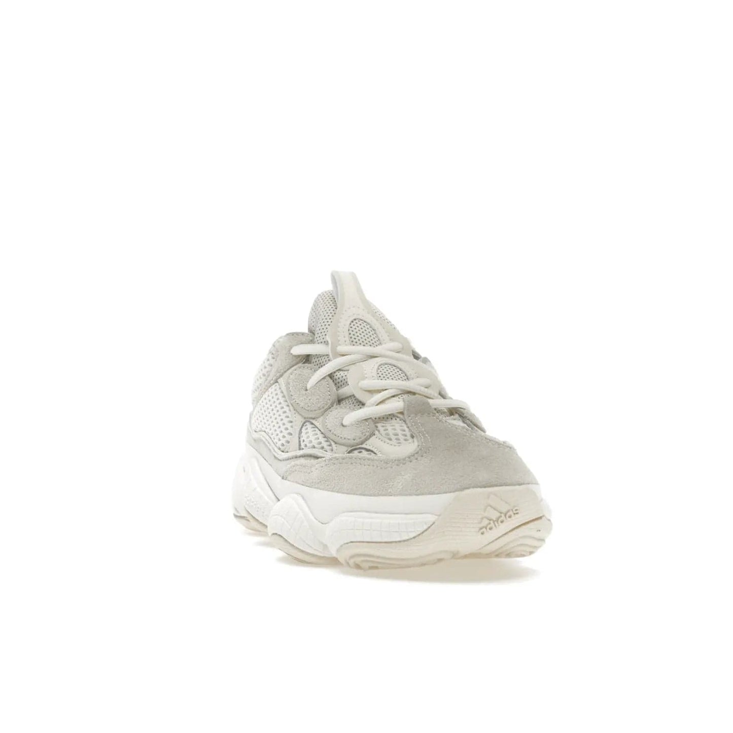 adidas Yeezy 500 Bone White (2023) - Image 8 - Only at www.BallersClubKickz.com - Experience the unique style of the adidas Yeezy 500 Bone White. Featuring a Bone White colorway and white accents, durable construction and comfortably light feel. Get ready to make a statement in 2023.