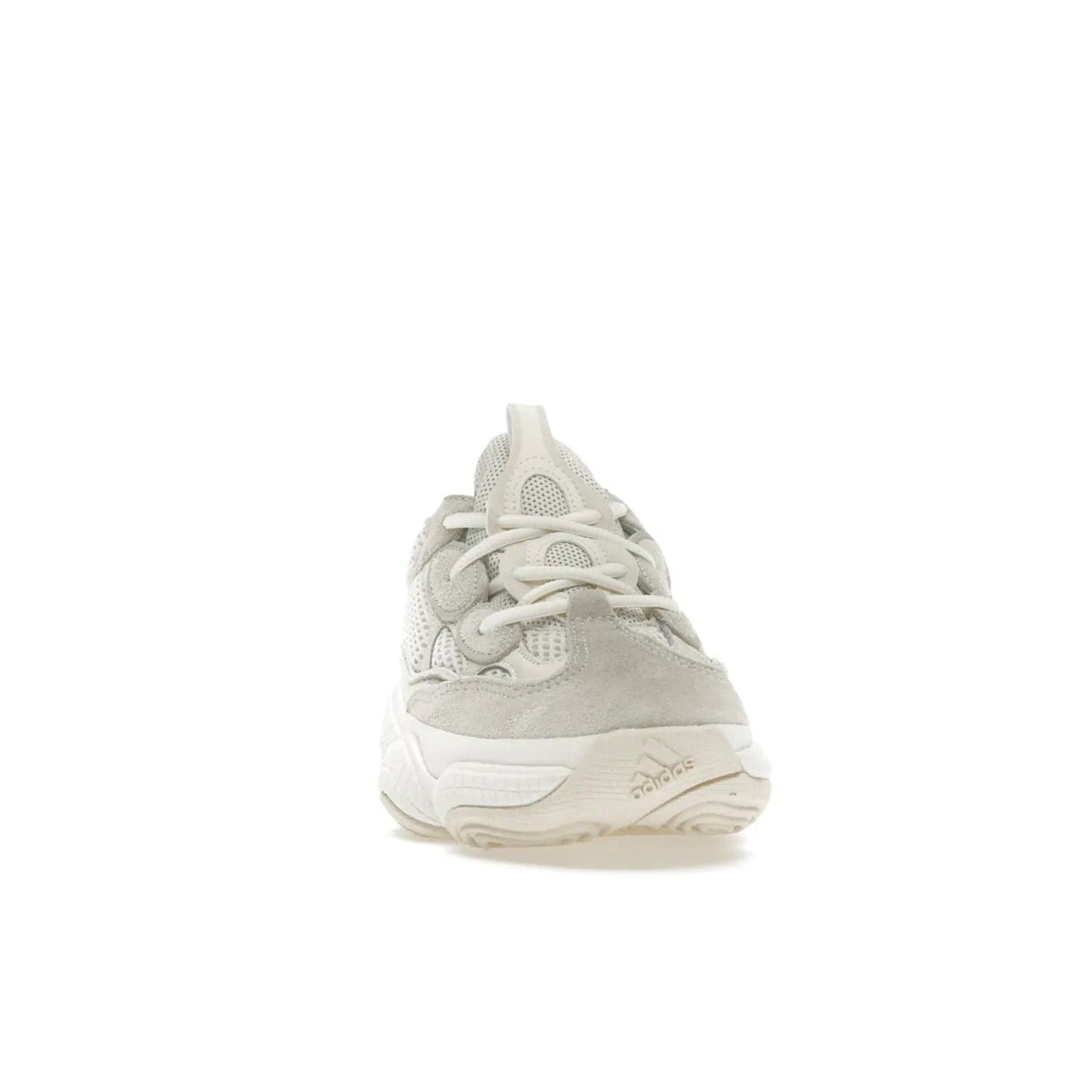 adidas Yeezy 500 Bone White (2023) - Image 9 - Only at www.BallersClubKickz.com - Experience the unique style of the adidas Yeezy 500 Bone White. Featuring a Bone White colorway and white accents, durable construction and comfortably light feel. Get ready to make a statement in 2023.