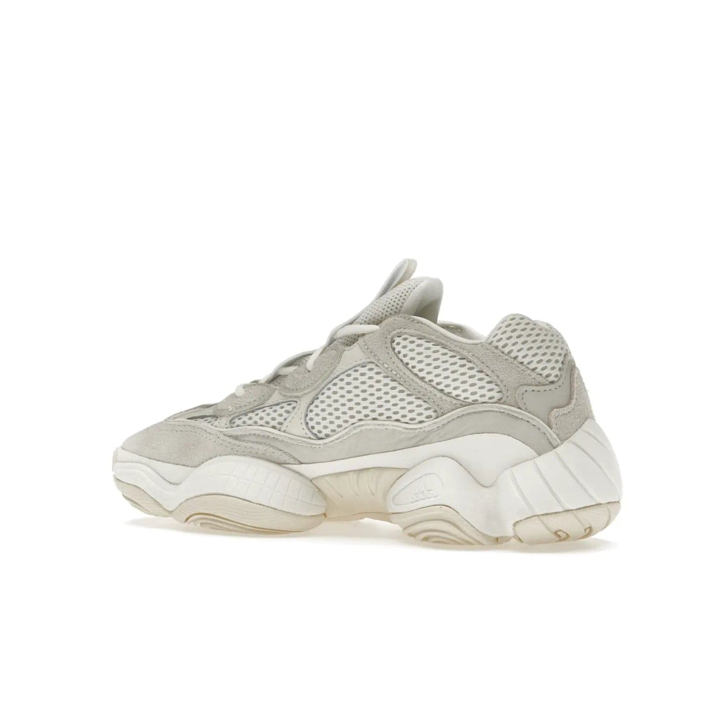adidas Yeezy 500 Bone White (2023) - Image 22 - Only at www.BallersClubKickz.com - Experience the unique style of the adidas Yeezy 500 Bone White. Featuring a Bone White colorway and white accents, durable construction and comfortably light feel. Get ready to make a statement in 2023.