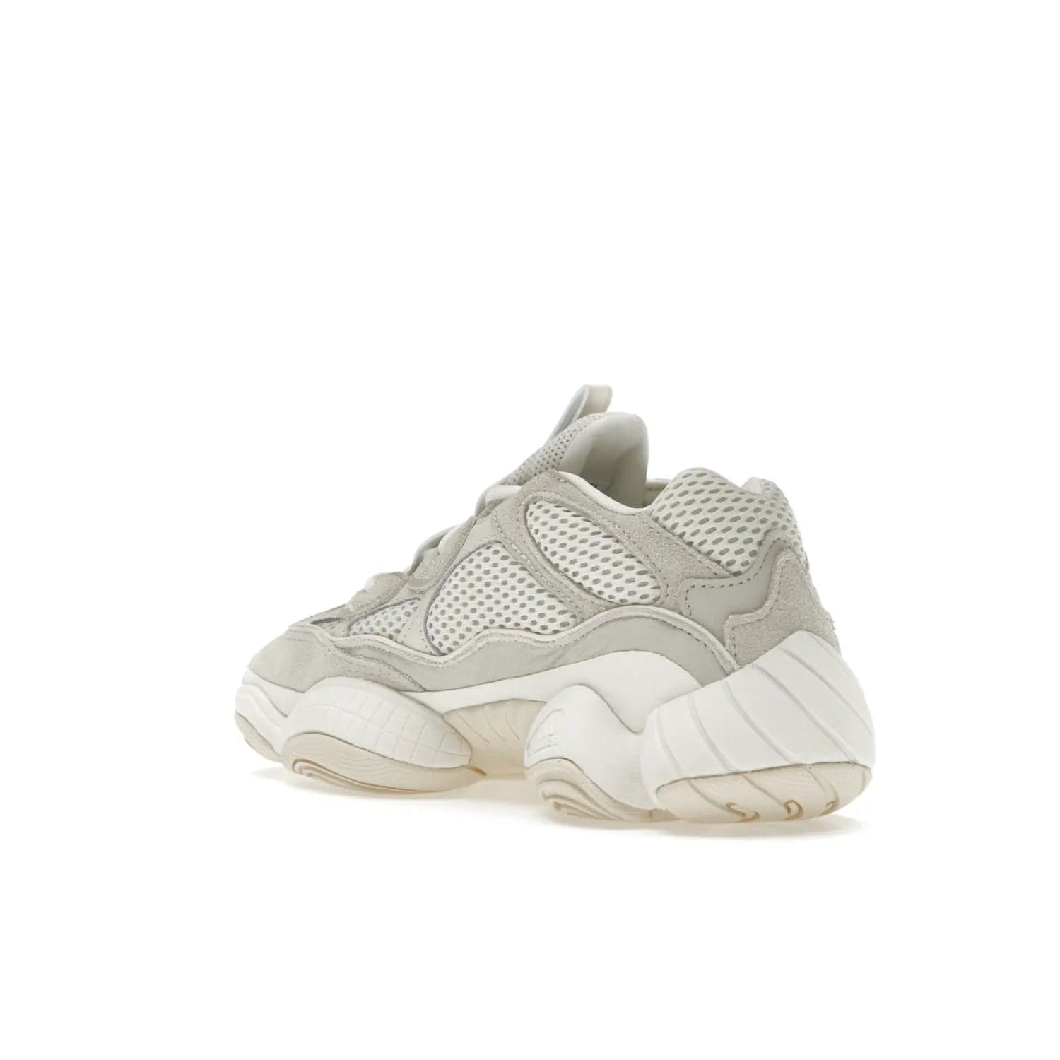 adidas Yeezy 500 Bone White (2023) - Image 24 - Only at www.BallersClubKickz.com - Experience the unique style of the adidas Yeezy 500 Bone White. Featuring a Bone White colorway and white accents, durable construction and comfortably light feel. Get ready to make a statement in 2023.