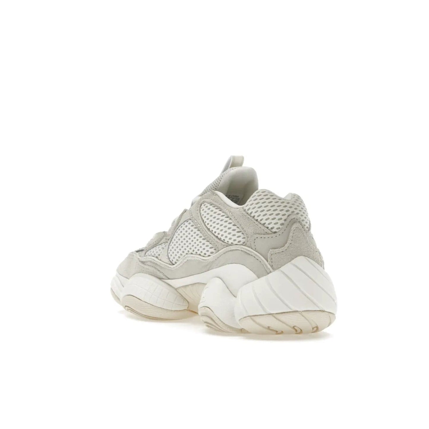 adidas Yeezy 500 Bone White (2023) - Image 25 - Only at www.BallersClubKickz.com - Experience the unique style of the adidas Yeezy 500 Bone White. Featuring a Bone White colorway and white accents, durable construction and comfortably light feel. Get ready to make a statement in 2023.