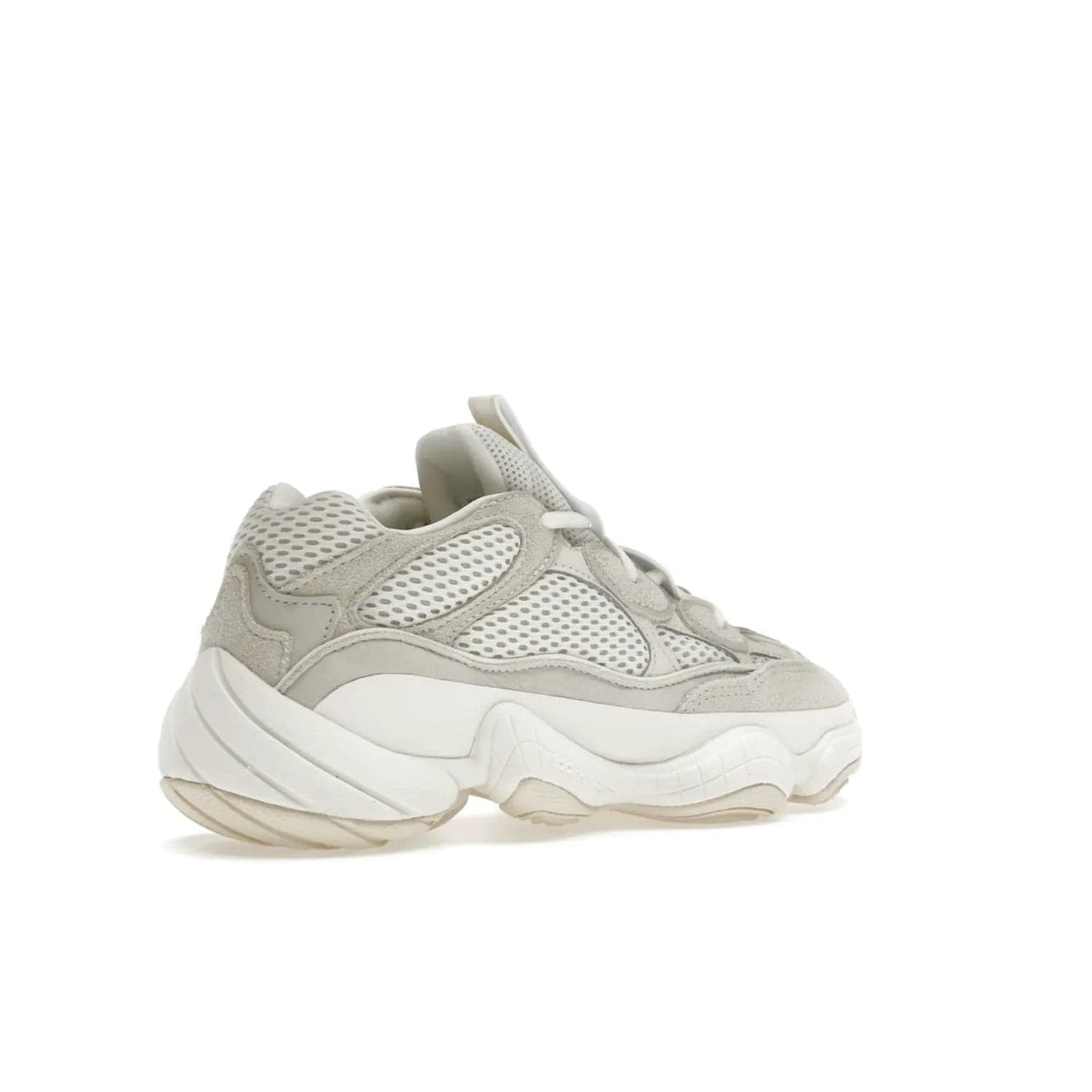 adidas Yeezy 500 Bone White (2023) - Image 33 - Only at www.BallersClubKickz.com - Experience the unique style of the adidas Yeezy 500 Bone White. Featuring a Bone White colorway and white accents, durable construction and comfortably light feel. Get ready to make a statement in 2023.