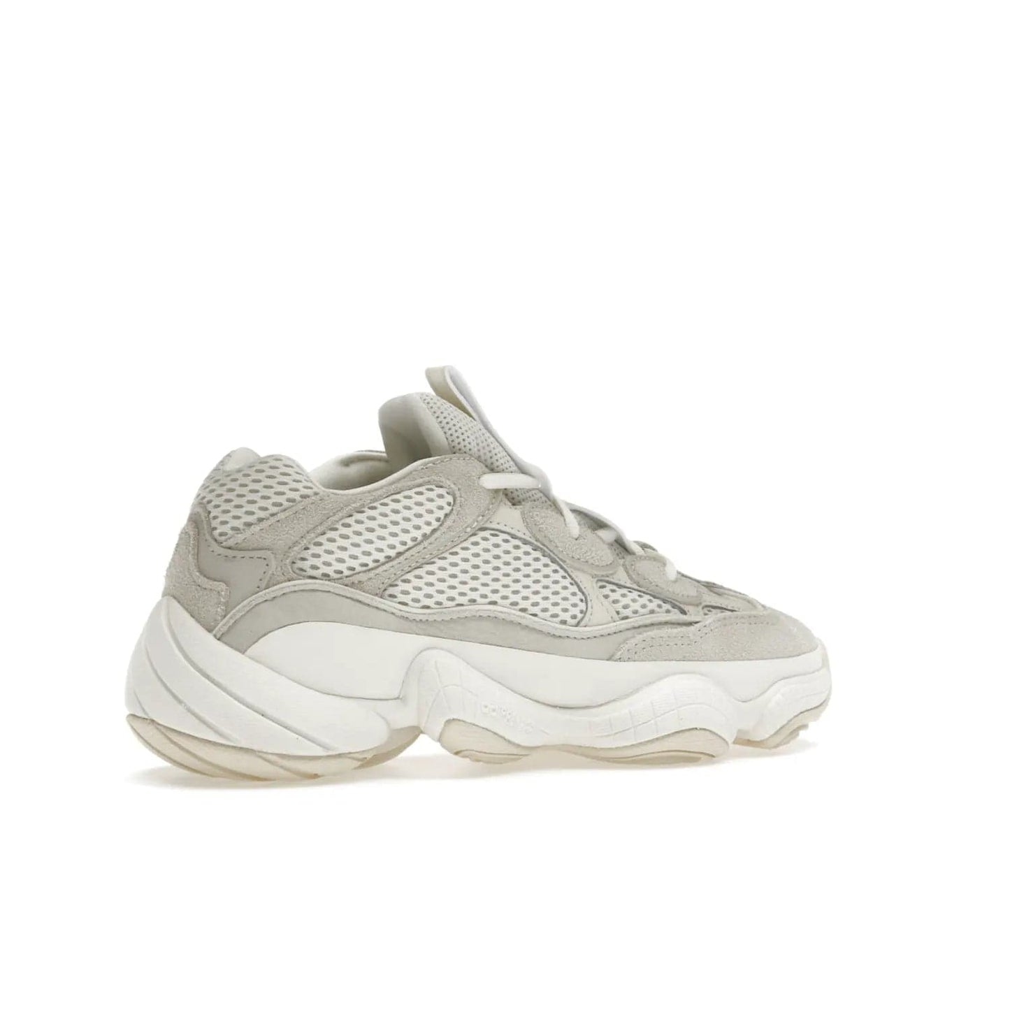adidas Yeezy 500 Bone White (2023) - Image 34 - Only at www.BallersClubKickz.com - Experience the unique style of the adidas Yeezy 500 Bone White. Featuring a Bone White colorway and white accents, durable construction and comfortably light feel. Get ready to make a statement in 2023.