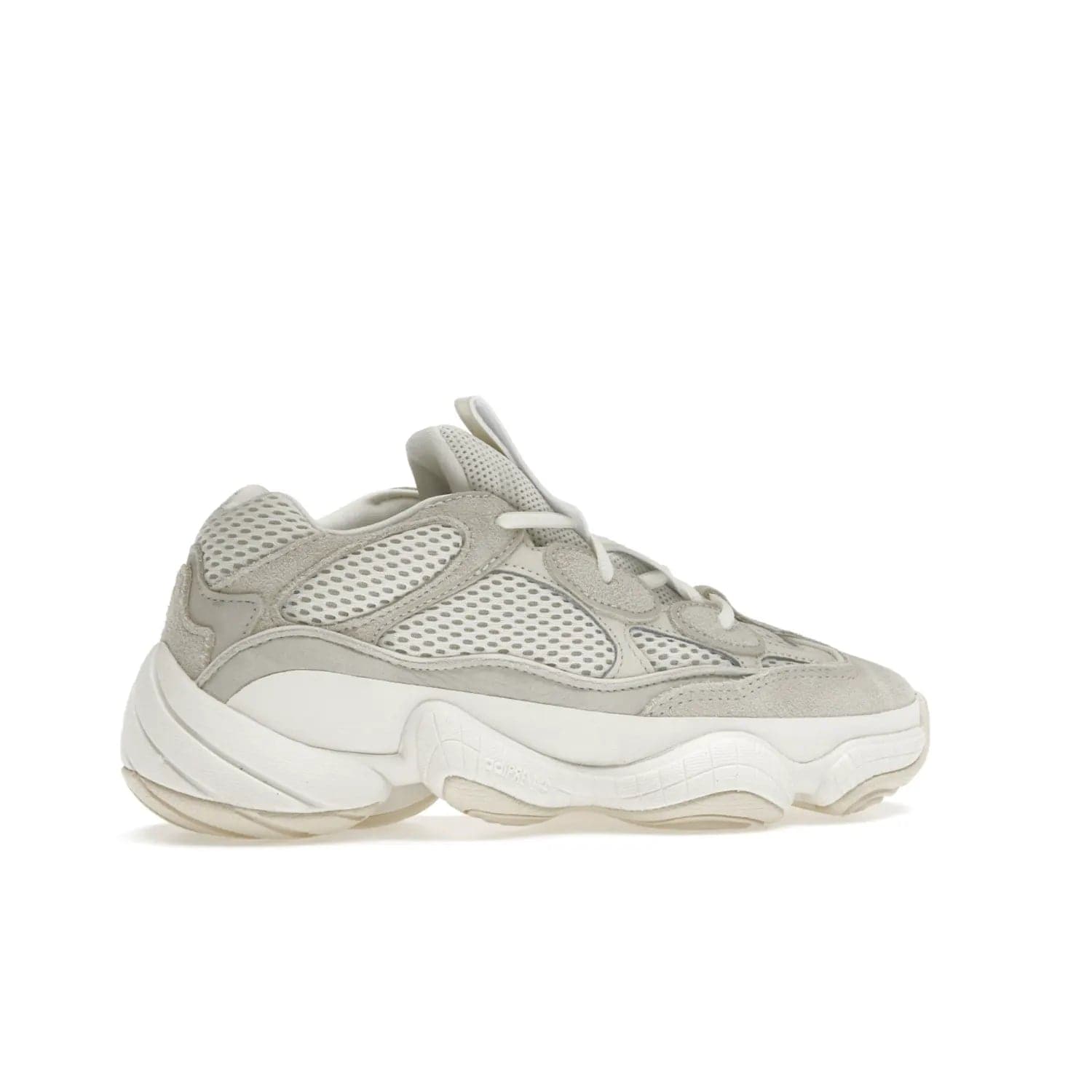 adidas Yeezy 500 Bone White (2023) - Image 35 - Only at www.BallersClubKickz.com - Experience the unique style of the adidas Yeezy 500 Bone White. Featuring a Bone White colorway and white accents, durable construction and comfortably light feel. Get ready to make a statement in 2023.