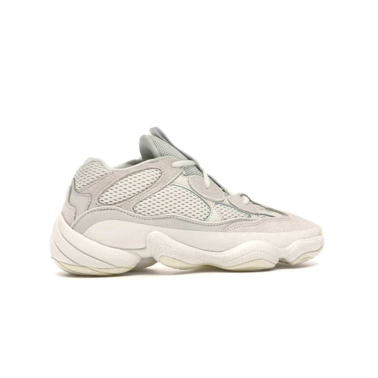 adidas Yeezy 500 Bone White - Image 35 - Only at www.BallersClubKickz.com - Classic look perfect for any sneaker collection. The adidas Yeezy 500 "Bone White" blends a white mesh upper with suede overlays & a chunky midsole inspired by the Adidas KB3. Complimented by a tonal-cream outsole, this timeless style is a must-have.