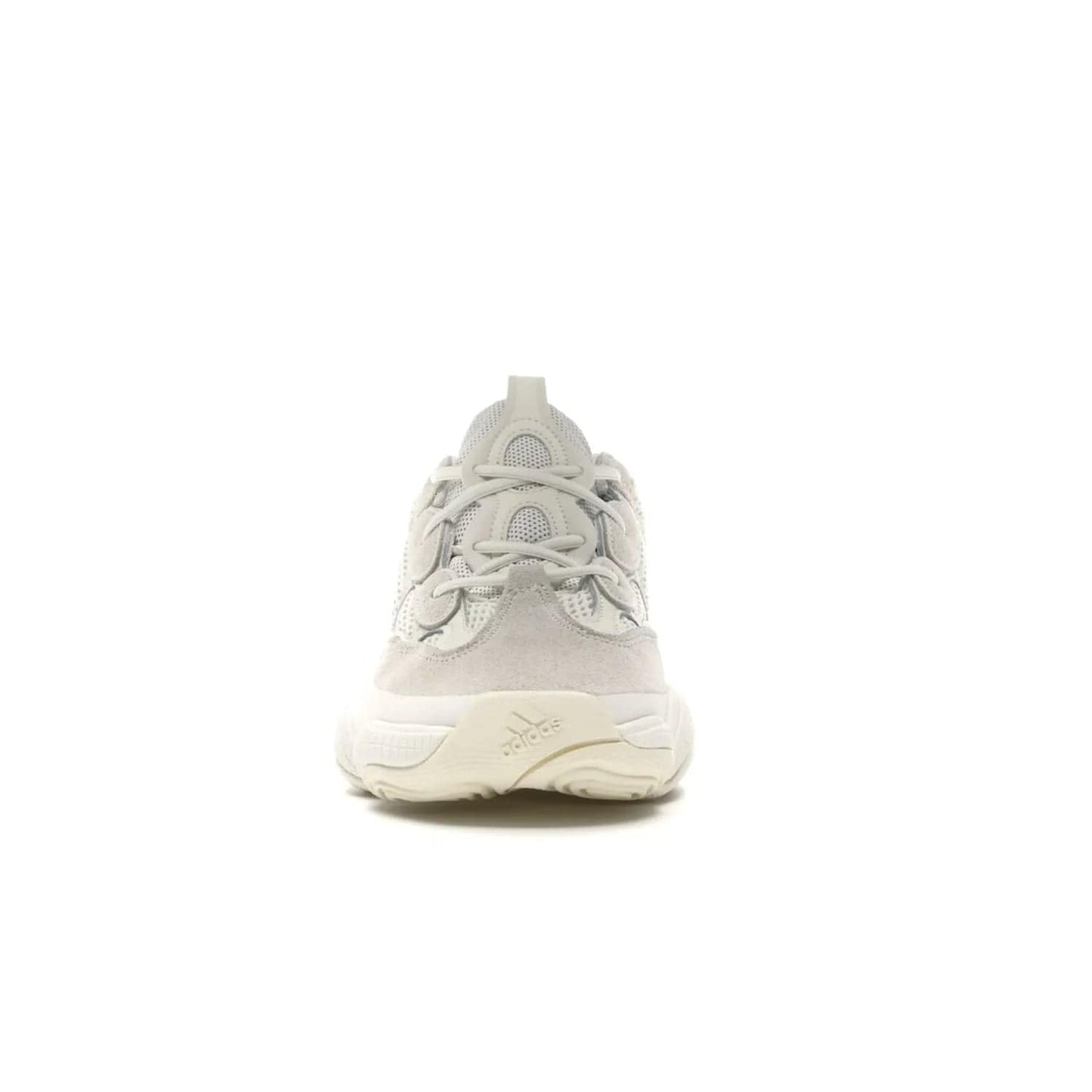 adidas Yeezy 500 Bone White - Image 10 - Only at www.BallersClubKickz.com - Classic look perfect for any sneaker collection. The adidas Yeezy 500 "Bone White" blends a white mesh upper with suede overlays & a chunky midsole inspired by the Adidas KB3. Complimented by a tonal-cream outsole, this timeless style is a must-have.