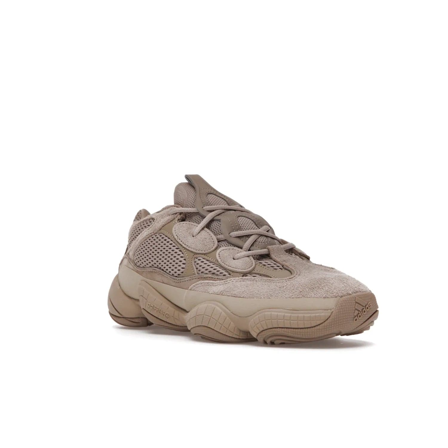 adidas Yeezy 500 Taupe Light - Image 6 - Only at www.BallersClubKickz.com - The adidas Yeezy 500 Taupe Light combines mesh, leather, and suede, with a durable adiPRENE sole for an eye-catching accessory. Reflective piping adds the perfect finishing touches to this unique silhouette. Ideal for any wardrobe, releasing in June 2021.