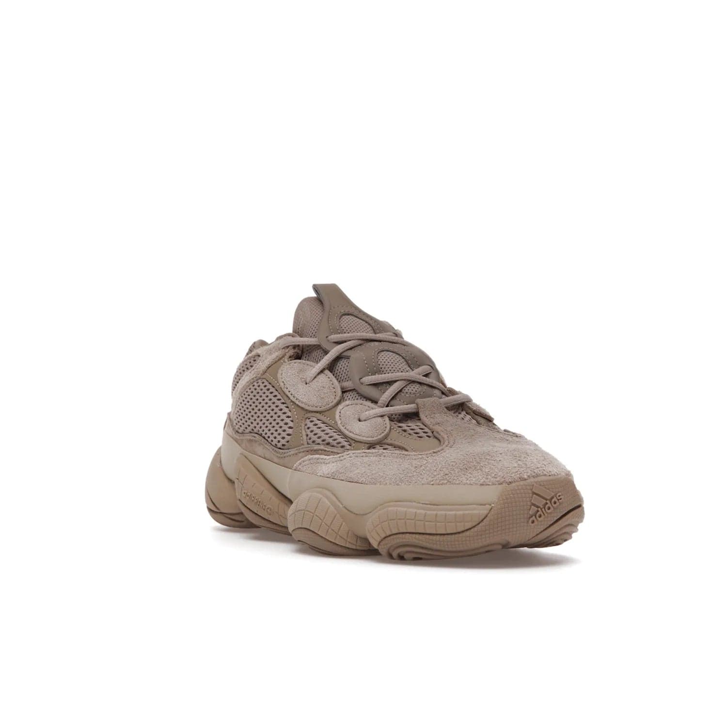 adidas Yeezy 500 Taupe Light - Image 7 - Only at www.BallersClubKickz.com - The adidas Yeezy 500 Taupe Light combines mesh, leather, and suede, with a durable adiPRENE sole for an eye-catching accessory. Reflective piping adds the perfect finishing touches to this unique silhouette. Ideal for any wardrobe, releasing in June 2021.