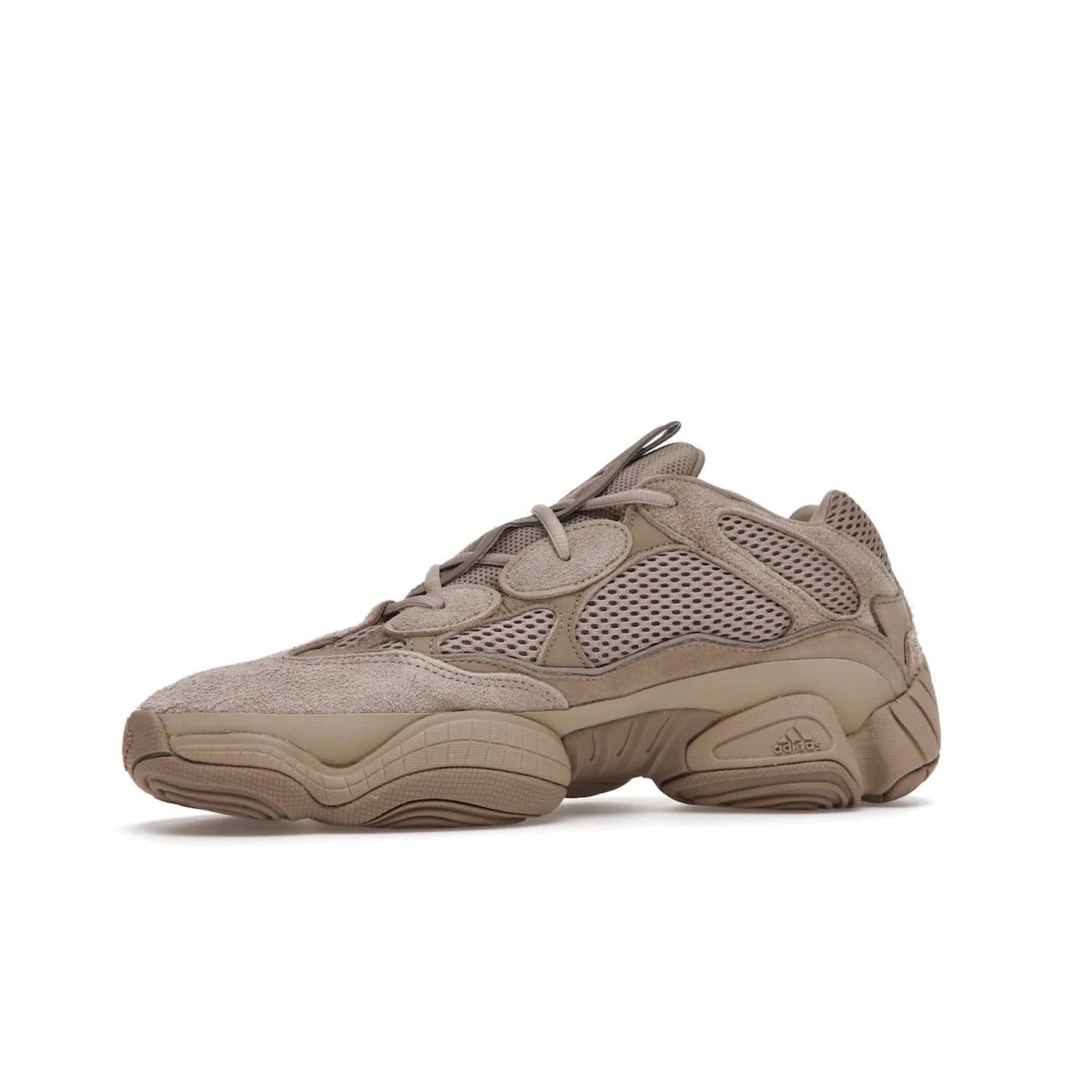 adidas Yeezy 500 Taupe Light - Image 17 - Only at www.BallersClubKickz.com - The adidas Yeezy 500 Taupe Light combines mesh, leather, and suede, with a durable adiPRENE sole for an eye-catching accessory. Reflective piping adds the perfect finishing touches to this unique silhouette. Ideal for any wardrobe, releasing in June 2021.