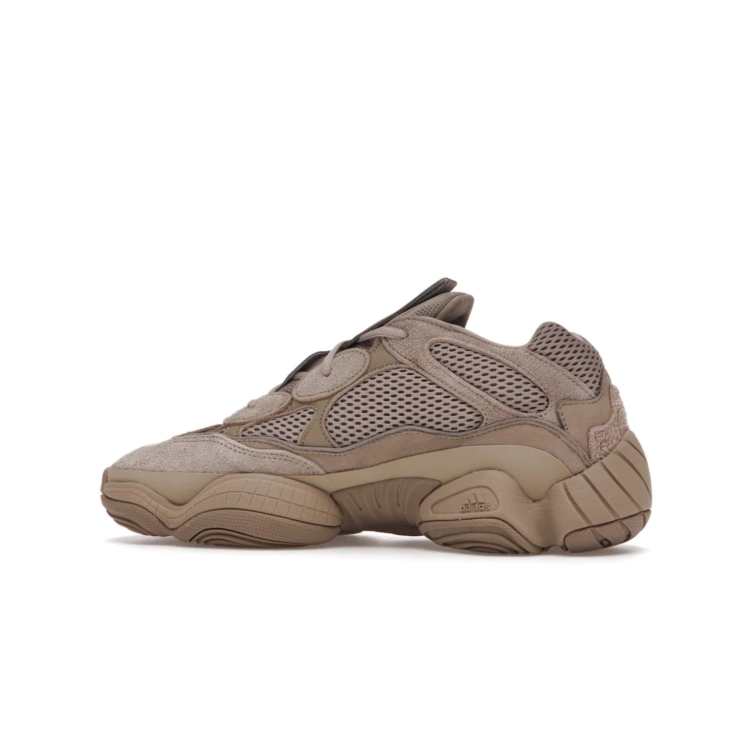 adidas Yeezy 500 Taupe Light - Image 21 - Only at www.BallersClubKickz.com - The adidas Yeezy 500 Taupe Light combines mesh, leather, and suede, with a durable adiPRENE sole for an eye-catching accessory. Reflective piping adds the perfect finishing touches to this unique silhouette. Ideal for any wardrobe, releasing in June 2021.