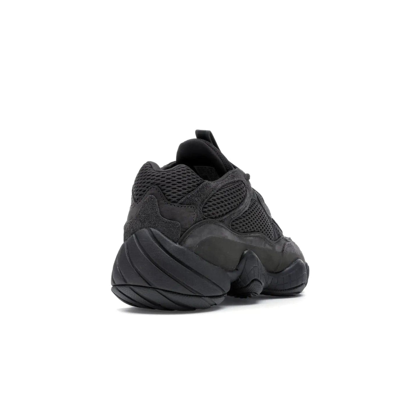 adidas Yeezy 500 Utility Black - Image 31 - Only at www.BallersClubKickz.com - Iconic adidas Yeezy 500 Utility Black in All-Black colorway. Durable black mesh and suede upper with adiPRENE® sole delivers comfort and support. Be unstoppable with the Yeezy 500 Utility Black. Released July 2018.