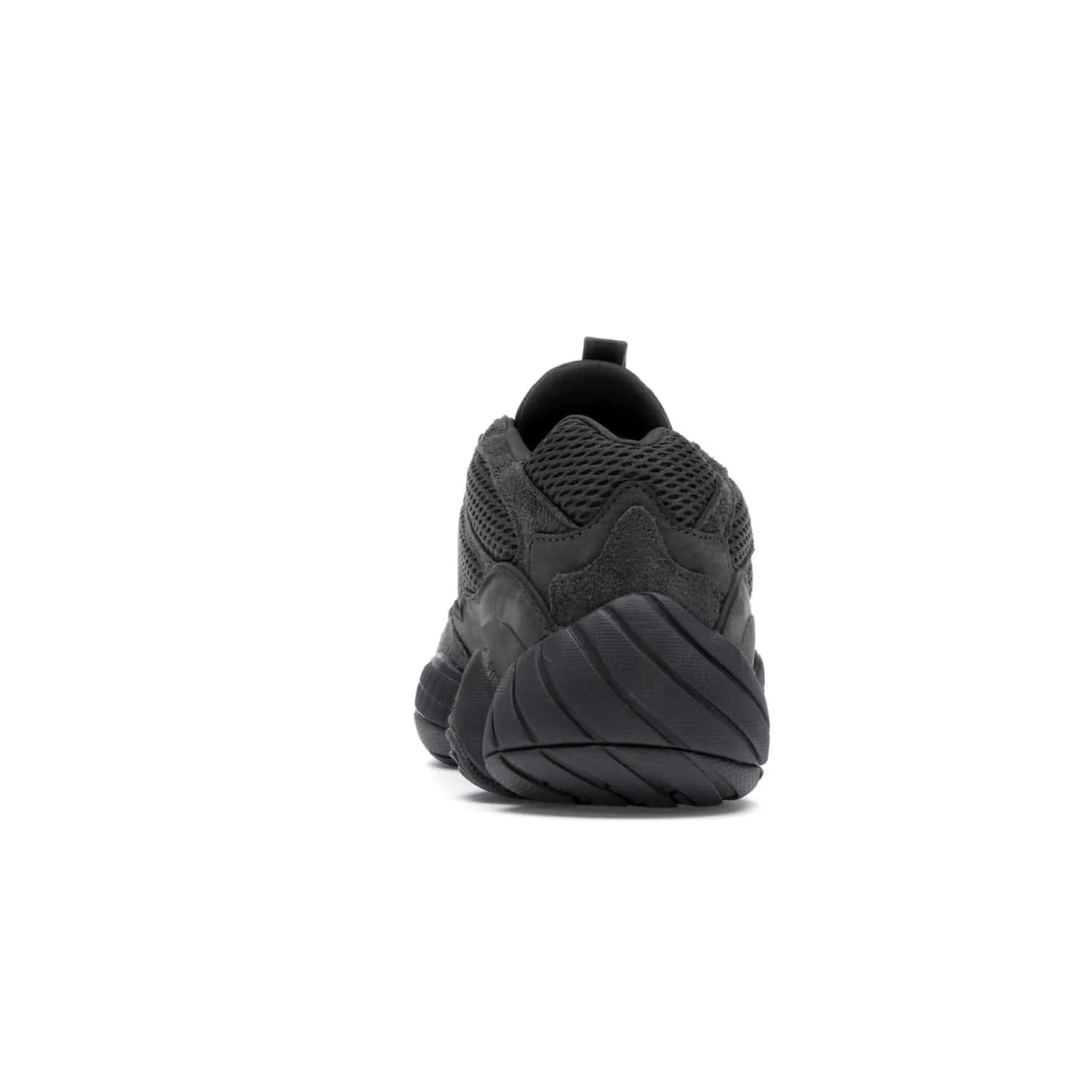 adidas Yeezy 500 Utility Black - Image 28 - Only at www.BallersClubKickz.com - Iconic adidas Yeezy 500 Utility Black in All-Black colorway. Durable black mesh and suede upper with adiPRENE® sole delivers comfort and support. Be unstoppable with the Yeezy 500 Utility Black. Released July 2018.