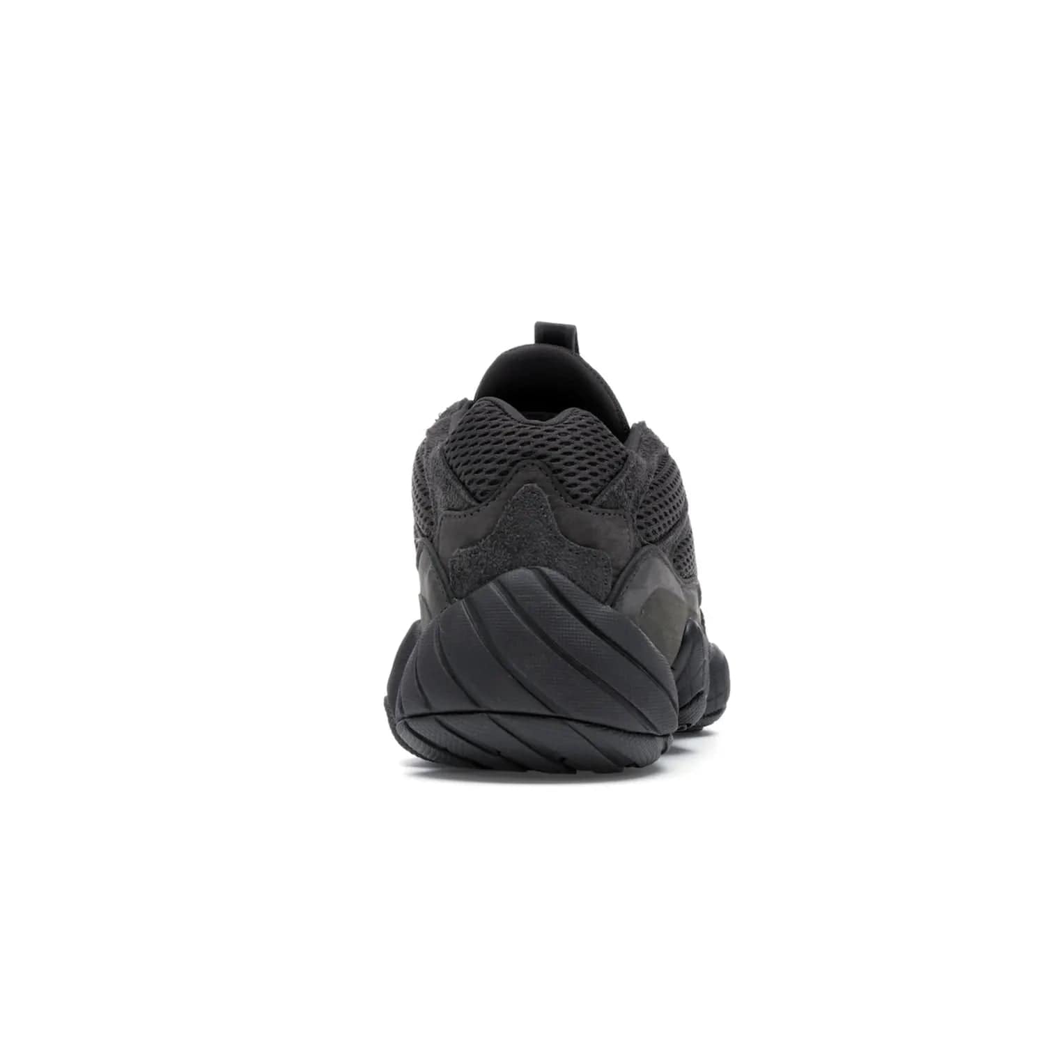 adidas Yeezy 500 Utility Black - Image 29 - Only at www.BallersClubKickz.com - Iconic adidas Yeezy 500 Utility Black in All-Black colorway. Durable black mesh and suede upper with adiPRENE® sole delivers comfort and support. Be unstoppable with the Yeezy 500 Utility Black. Released July 2018.