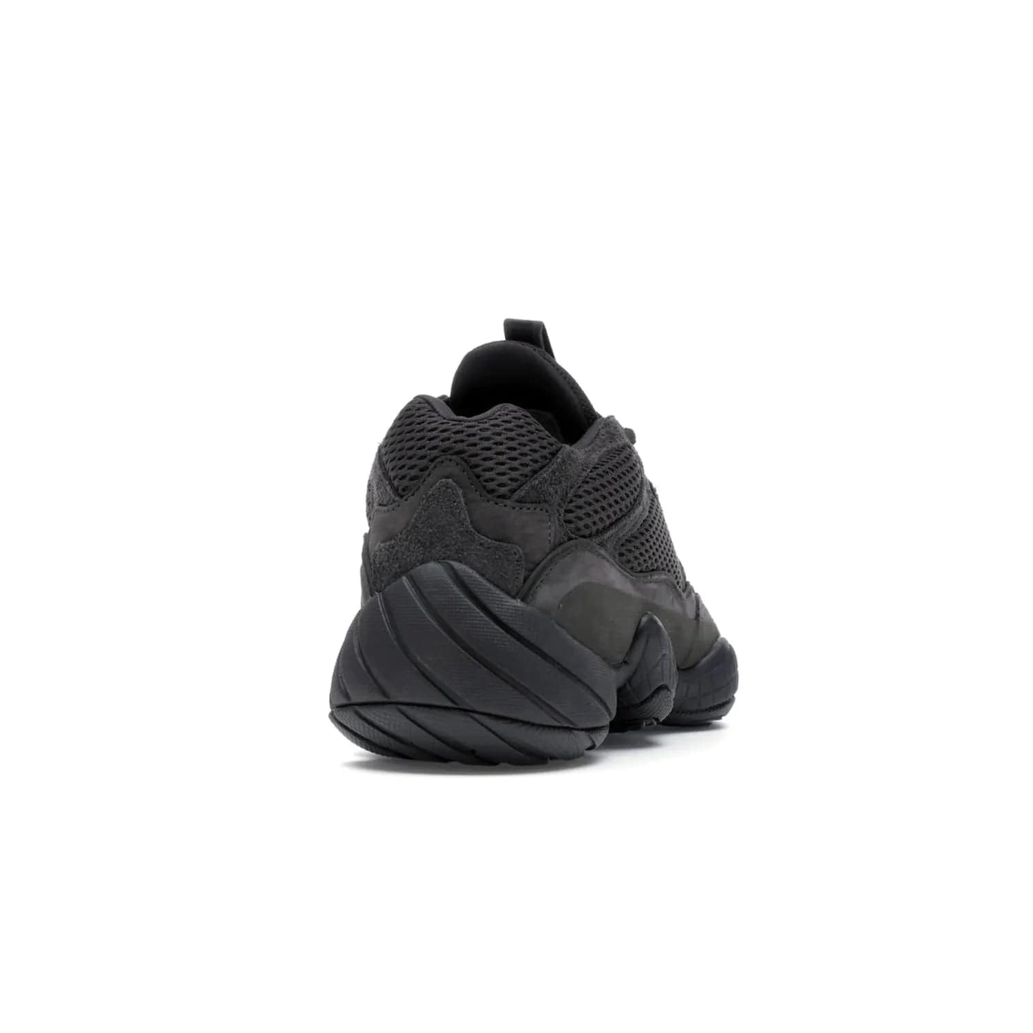 adidas Yeezy 500 Utility Black - Image 30 - Only at www.BallersClubKickz.com - Iconic adidas Yeezy 500 Utility Black in All-Black colorway. Durable black mesh and suede upper with adiPRENE® sole delivers comfort and support. Be unstoppable with the Yeezy 500 Utility Black. Released July 2018.