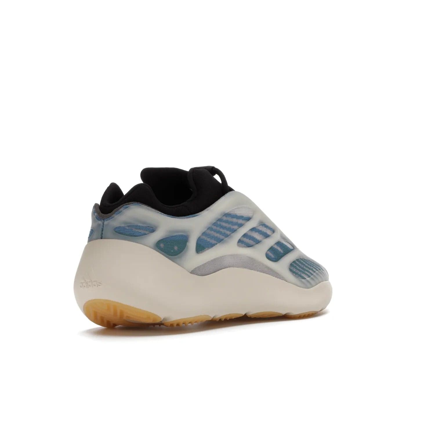 adidas Yeezy 700 V3 Kyanite - Image 32 - Only at www.BallersClubKickz.com - The adidas Yeezy 700 V3 Kyanite offers a layered design featuring a glow-in-the-dark TPU cage and a tonal cream-colored EVA foam midsole. With its herringbone-patterned outsole, the style and comfort of the sneaker will accompany you anywhere. Released in March 2021, it's a great addition to any sneaker wardrobe.