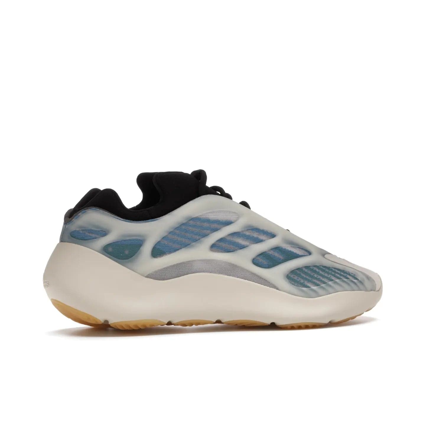adidas Yeezy 700 V3 Kyanite - Image 35 - Only at www.BallersClubKickz.com - The adidas Yeezy 700 V3 Kyanite offers a layered design featuring a glow-in-the-dark TPU cage and a tonal cream-colored EVA foam midsole. With its herringbone-patterned outsole, the style and comfort of the sneaker will accompany you anywhere. Released in March 2021, it's a great addition to any sneaker wardrobe.