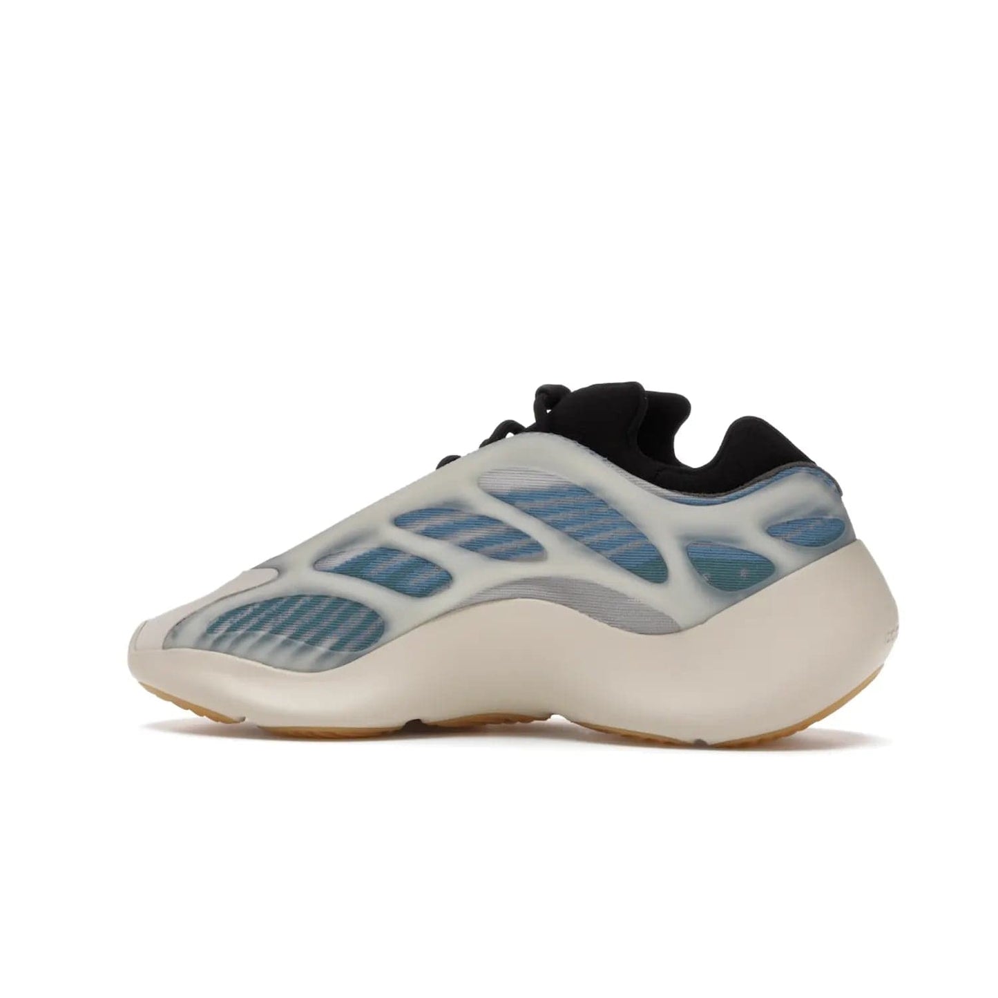 adidas Yeezy 700 V3 Kyanite - Image 21 - Only at www.BallersClubKickz.com - The adidas Yeezy 700 V3 Kyanite offers a layered design featuring a glow-in-the-dark TPU cage and a tonal cream-colored EVA foam midsole. With its herringbone-patterned outsole, the style and comfort of the sneaker will accompany you anywhere. Released in March 2021, it's a great addition to any sneaker wardrobe.