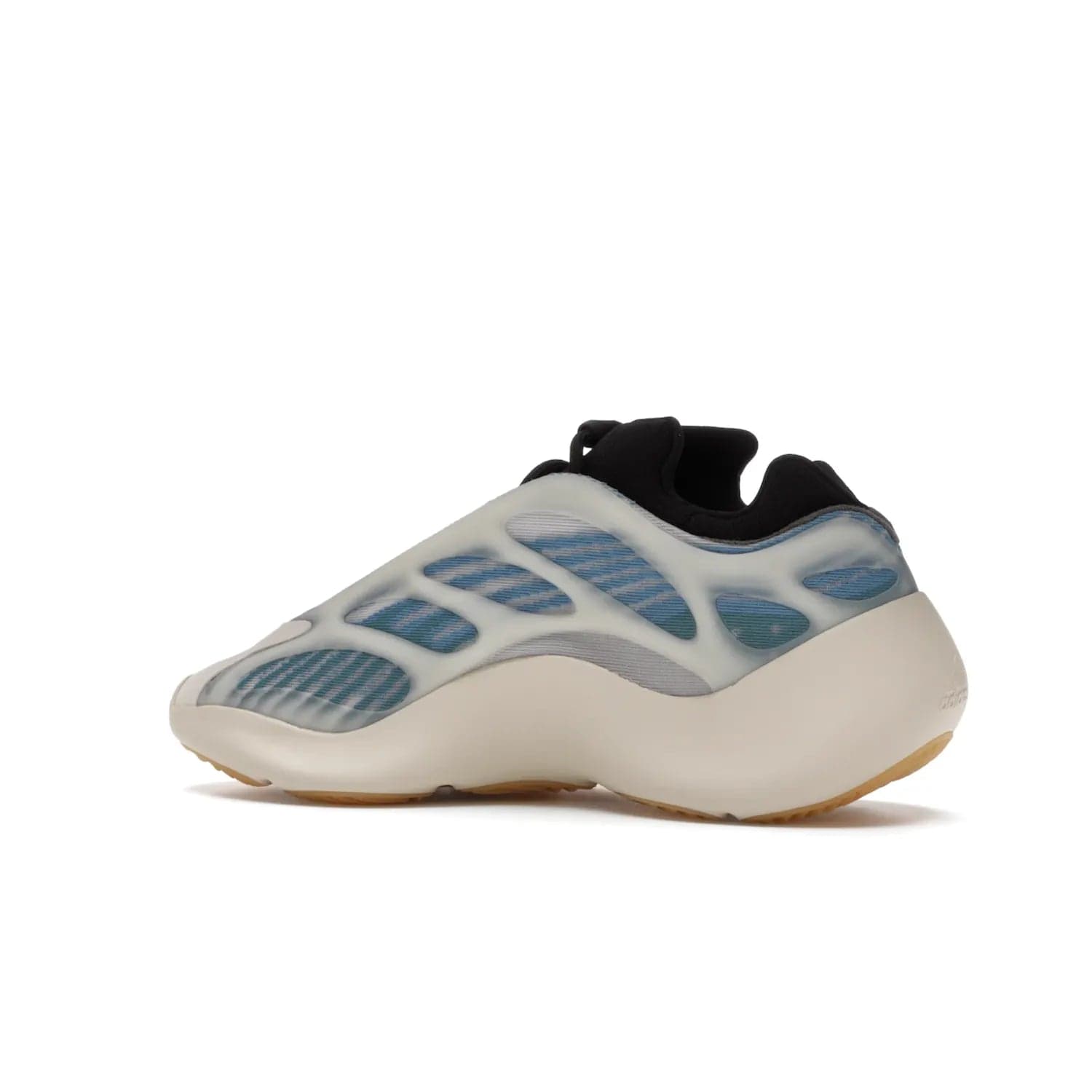 adidas Yeezy 700 V3 Kyanite - Image 22 - Only at www.BallersClubKickz.com - The adidas Yeezy 700 V3 Kyanite offers a layered design featuring a glow-in-the-dark TPU cage and a tonal cream-colored EVA foam midsole. With its herringbone-patterned outsole, the style and comfort of the sneaker will accompany you anywhere. Released in March 2021, it's a great addition to any sneaker wardrobe.