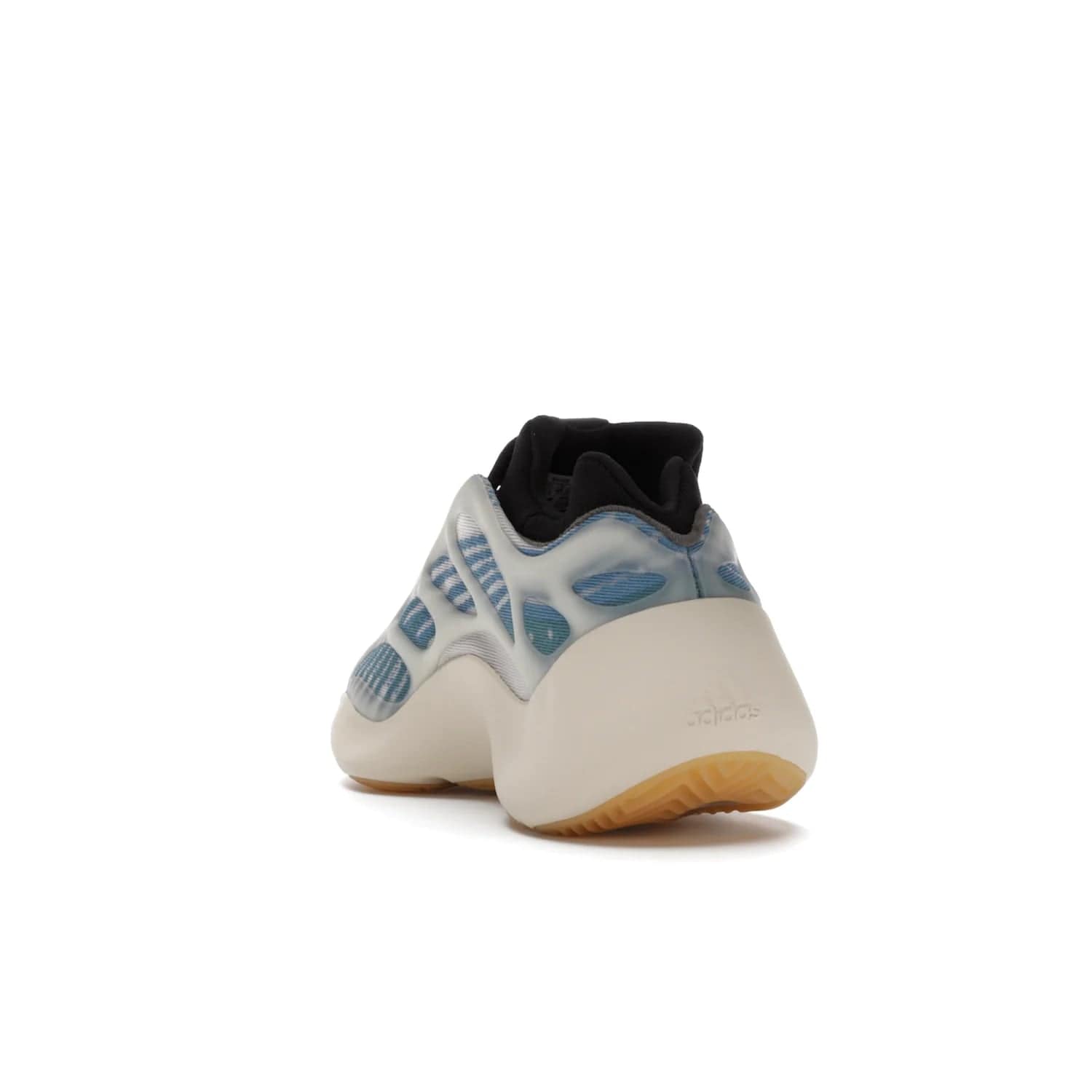 adidas Yeezy 700 V3 Kyanite - Image 26 - Only at www.BallersClubKickz.com - The adidas Yeezy 700 V3 Kyanite offers a layered design featuring a glow-in-the-dark TPU cage and a tonal cream-colored EVA foam midsole. With its herringbone-patterned outsole, the style and comfort of the sneaker will accompany you anywhere. Released in March 2021, it's a great addition to any sneaker wardrobe.