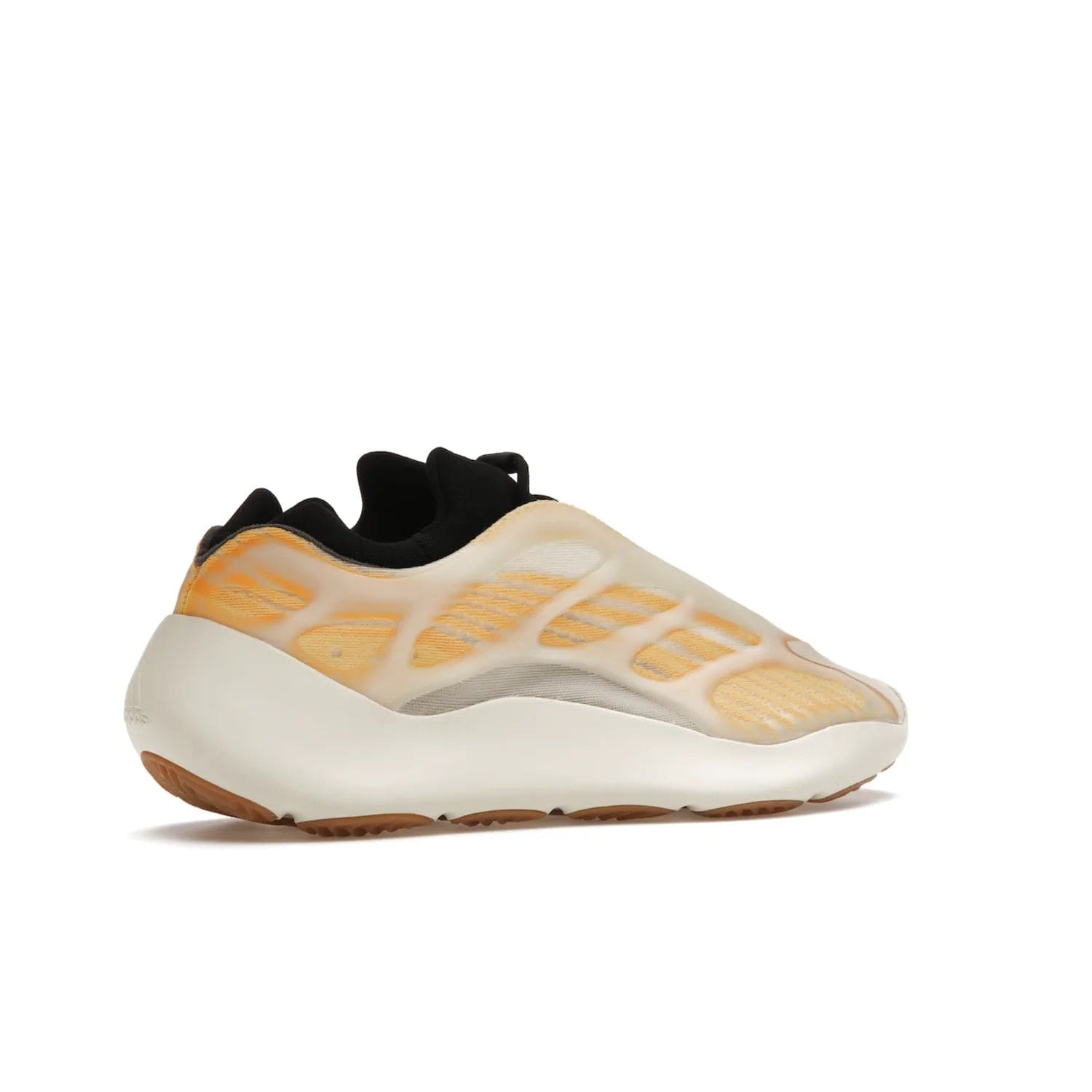 adidas Yeezy 700 V3 Mono Safflower - Image 34 - Only at www.BallersClubKickz.com - Fresh Yeezy 700 V3 Mono Safflower with a Primeknit upper, EVA foam sole, glow-in-the-dark lace caging, and cream-colored TPU accents. Released March 2021. Essential sneaker for any fashion enthusiast.
