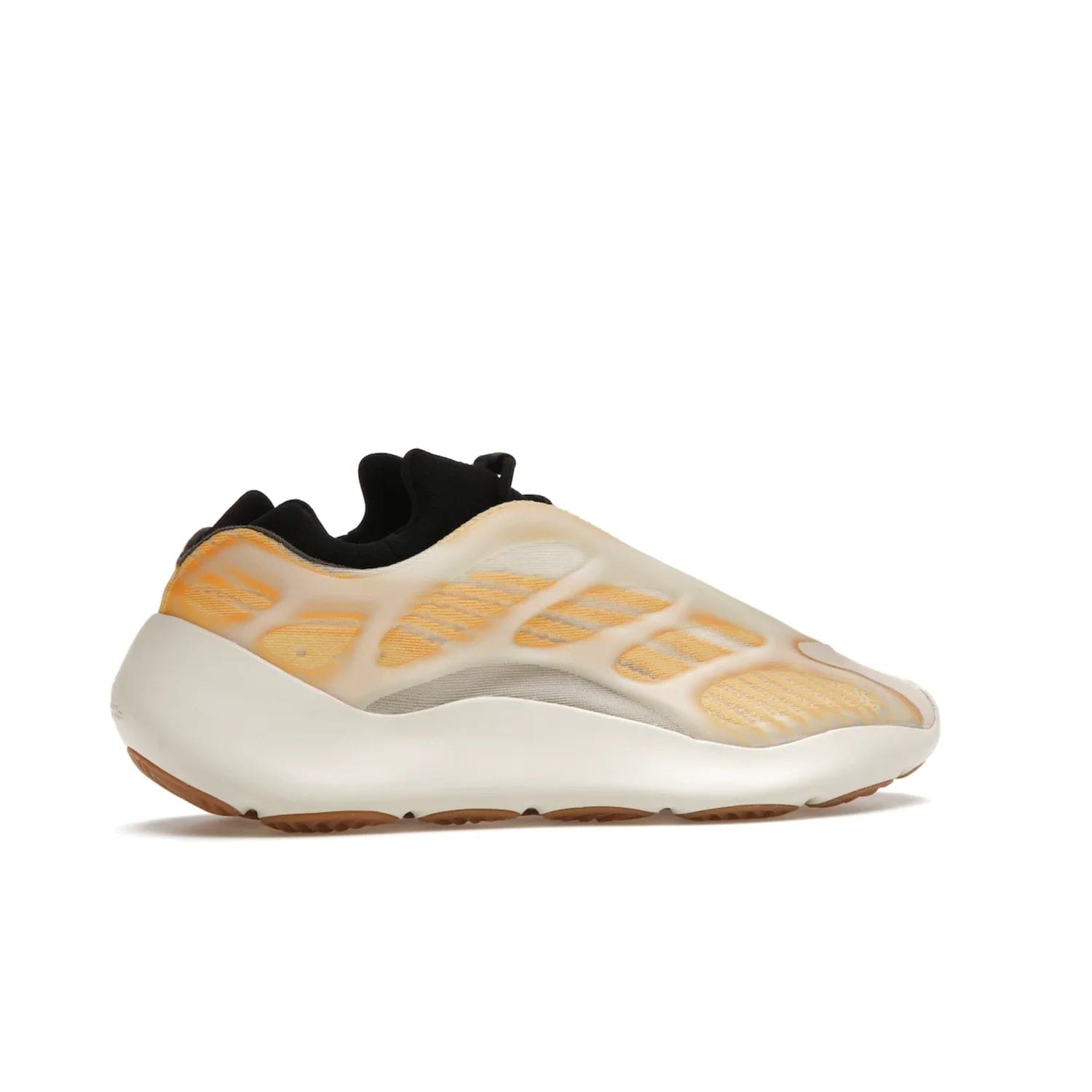 adidas Yeezy 700 V3 Mono Safflower - Image 35 - Only at www.BallersClubKickz.com - Fresh Yeezy 700 V3 Mono Safflower with a Primeknit upper, EVA foam sole, glow-in-the-dark lace caging, and cream-colored TPU accents. Released March 2021. Essential sneaker for any fashion enthusiast.