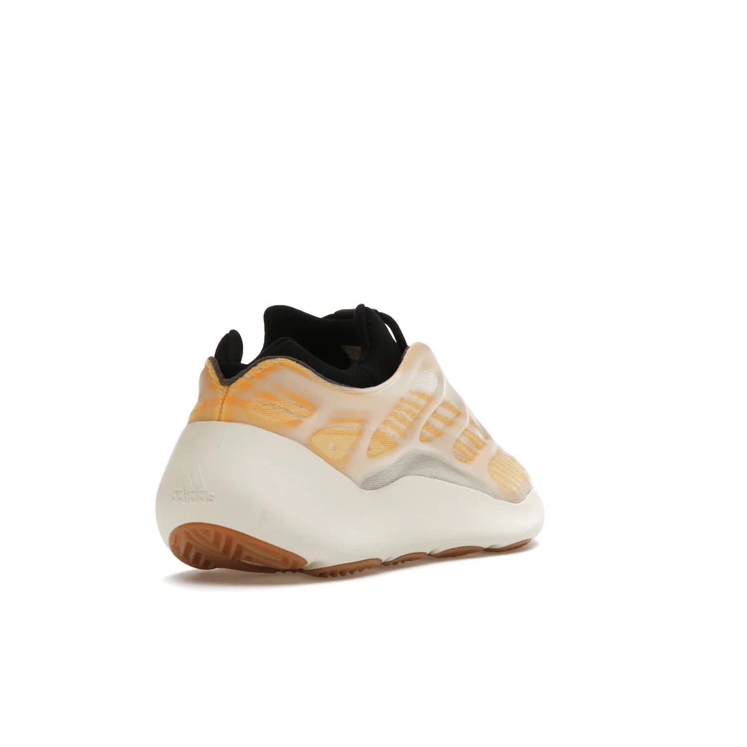 adidas Yeezy 700 V3 Mono Safflower - Image 31 - Only at www.BallersClubKickz.com - Fresh Yeezy 700 V3 Mono Safflower with a Primeknit upper, EVA foam sole, glow-in-the-dark lace caging, and cream-colored TPU accents. Released March 2021. Essential sneaker for any fashion enthusiast.