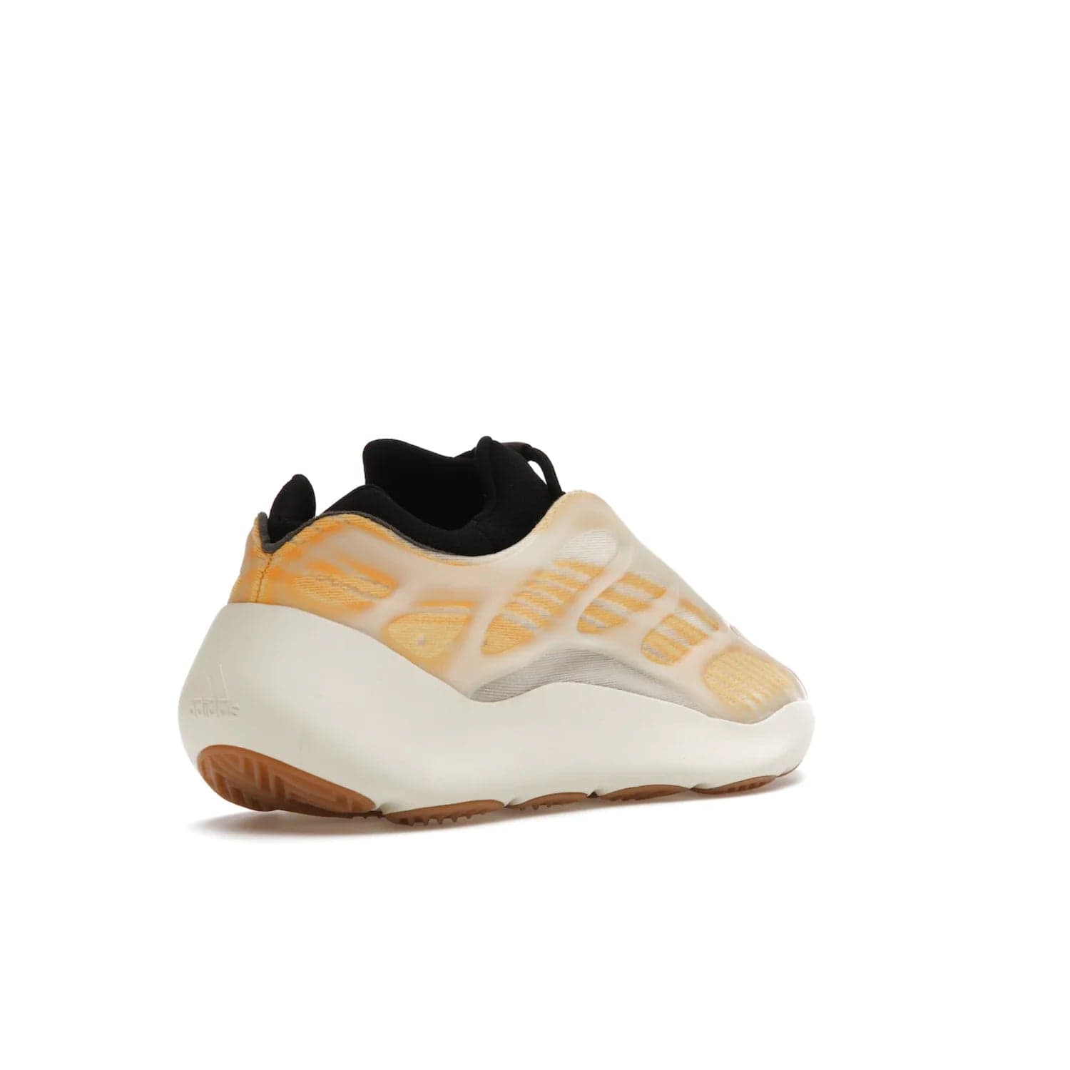 adidas Yeezy 700 V3 Mono Safflower - Image 32 - Only at www.BallersClubKickz.com - Fresh Yeezy 700 V3 Mono Safflower with a Primeknit upper, EVA foam sole, glow-in-the-dark lace caging, and cream-colored TPU accents. Released March 2021. Essential sneaker for any fashion enthusiast.