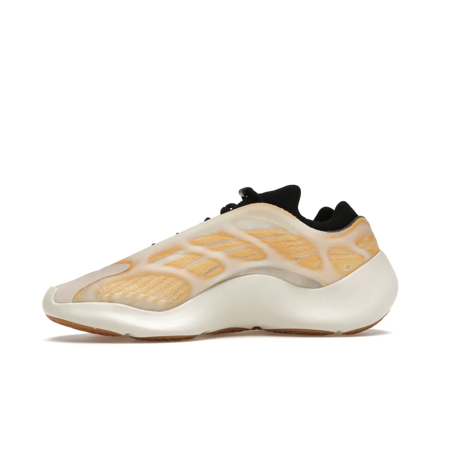 adidas Yeezy 700 V3 Mono Safflower - Image 18 - Only at www.BallersClubKickz.com - Fresh Yeezy 700 V3 Mono Safflower with a Primeknit upper, EVA foam sole, glow-in-the-dark lace caging, and cream-colored TPU accents. Released March 2021. Essential sneaker for any fashion enthusiast.