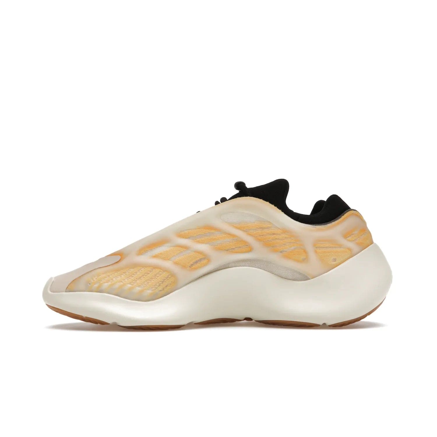 adidas Yeezy 700 V3 Mono Safflower - Image 19 - Only at www.BallersClubKickz.com - Fresh Yeezy 700 V3 Mono Safflower with a Primeknit upper, EVA foam sole, glow-in-the-dark lace caging, and cream-colored TPU accents. Released March 2021. Essential sneaker for any fashion enthusiast.