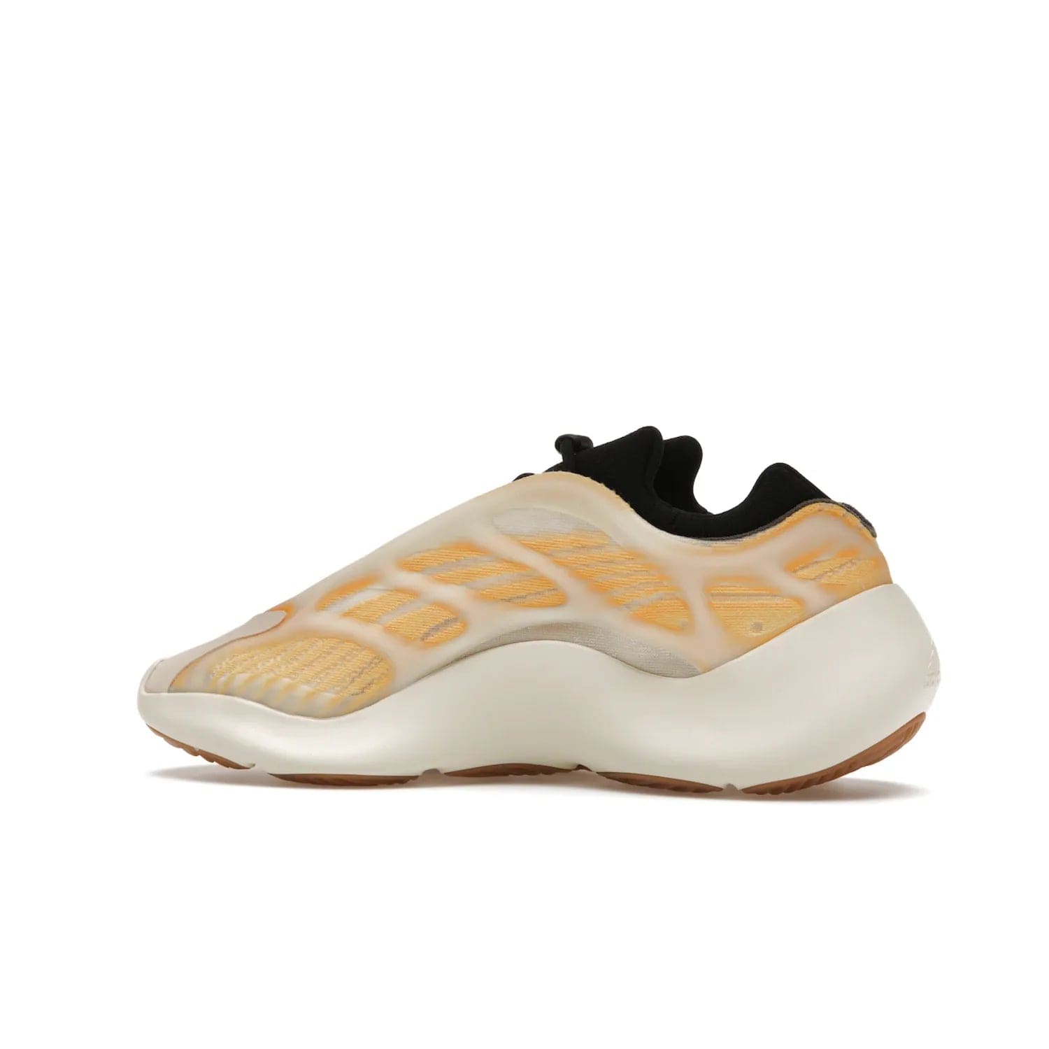 adidas Yeezy 700 V3 Mono Safflower - Image 21 - Only at www.BallersClubKickz.com - Fresh Yeezy 700 V3 Mono Safflower with a Primeknit upper, EVA foam sole, glow-in-the-dark lace caging, and cream-colored TPU accents. Released March 2021. Essential sneaker for any fashion enthusiast.