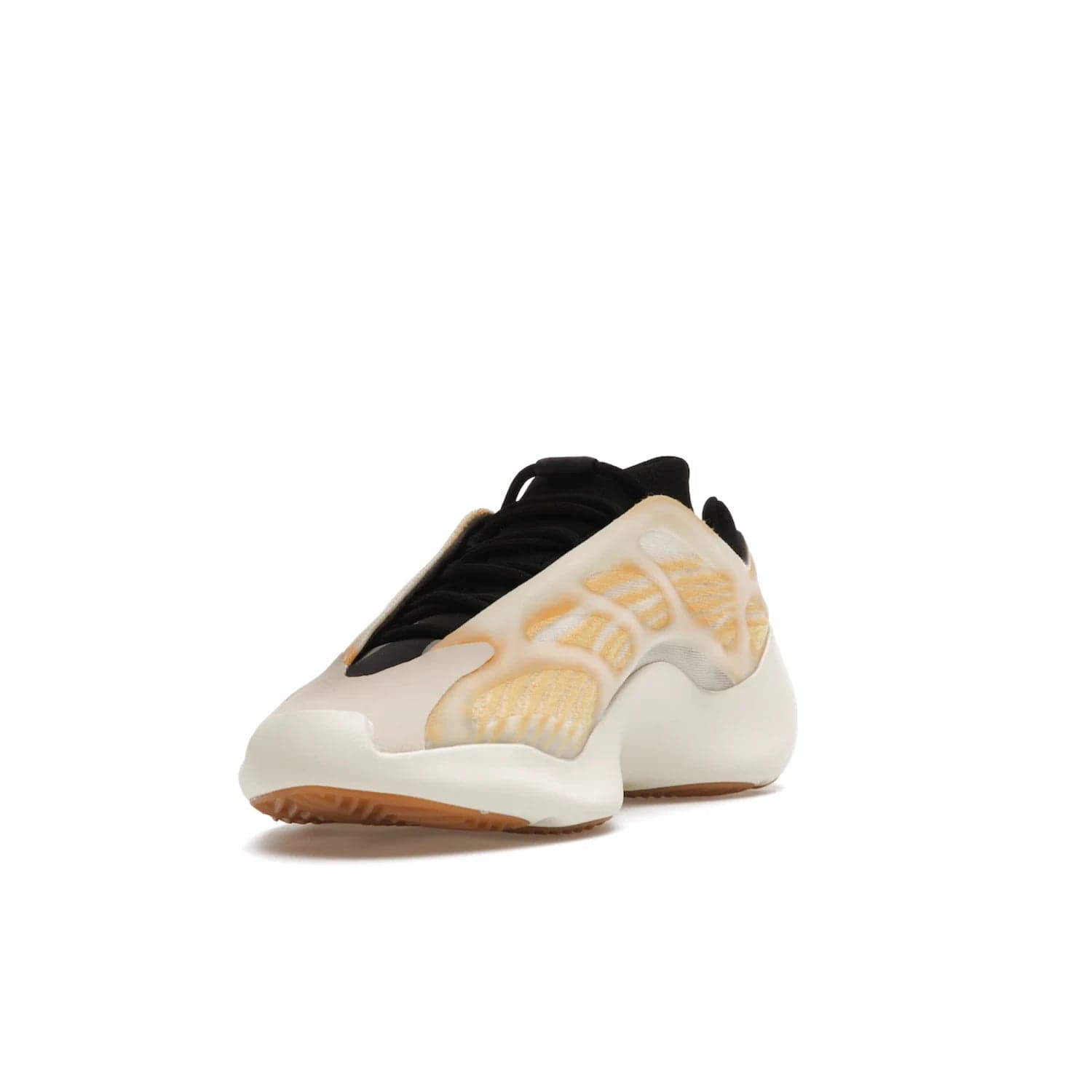 adidas Yeezy 700 V3 Mono Safflower - Image 13 - Only at www.BallersClubKickz.com - Fresh Yeezy 700 V3 Mono Safflower with a Primeknit upper, EVA foam sole, glow-in-the-dark lace caging, and cream-colored TPU accents. Released March 2021. Essential sneaker for any fashion enthusiast.