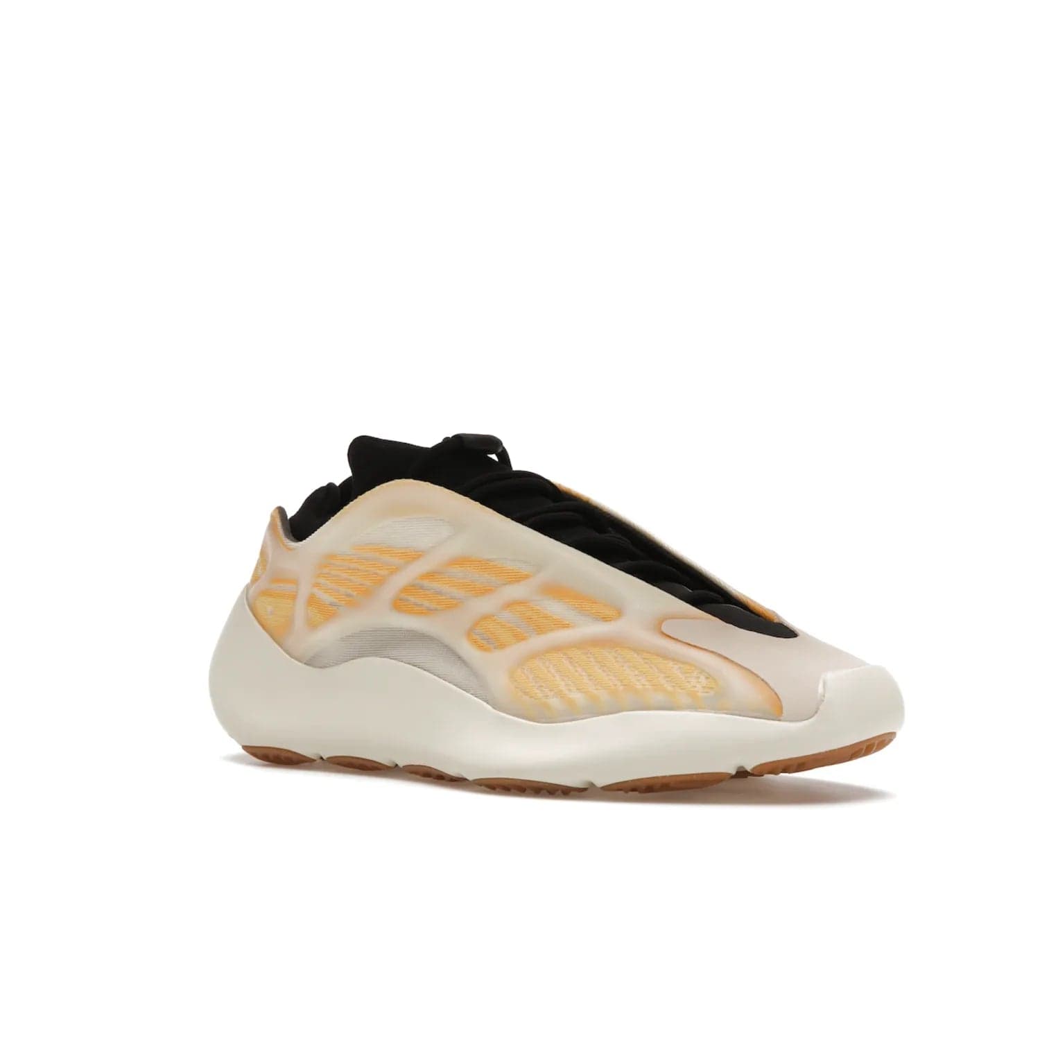 adidas Yeezy 700 V3 Mono Safflower - Image 5 - Only at www.BallersClubKickz.com - Fresh Yeezy 700 V3 Mono Safflower with a Primeknit upper, EVA foam sole, glow-in-the-dark lace caging, and cream-colored TPU accents. Released March 2021. Essential sneaker for any fashion enthusiast.