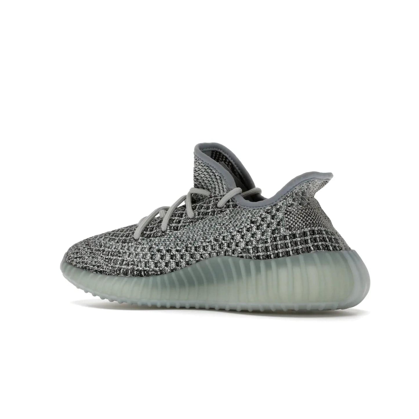 adidas Yeezy Boost 350 V2 Ash Blue - Image 22 - Only at www.BallersClubKickz.com - Must-have design made of engineered primeknit upper, comfortable sock-like upper and full-length Boost midsole, and semi-translucent rubber cage for added durability and style. The adidas Yeezy Boost 350 V2 Ash Blue blends timeless colors and comfort.
