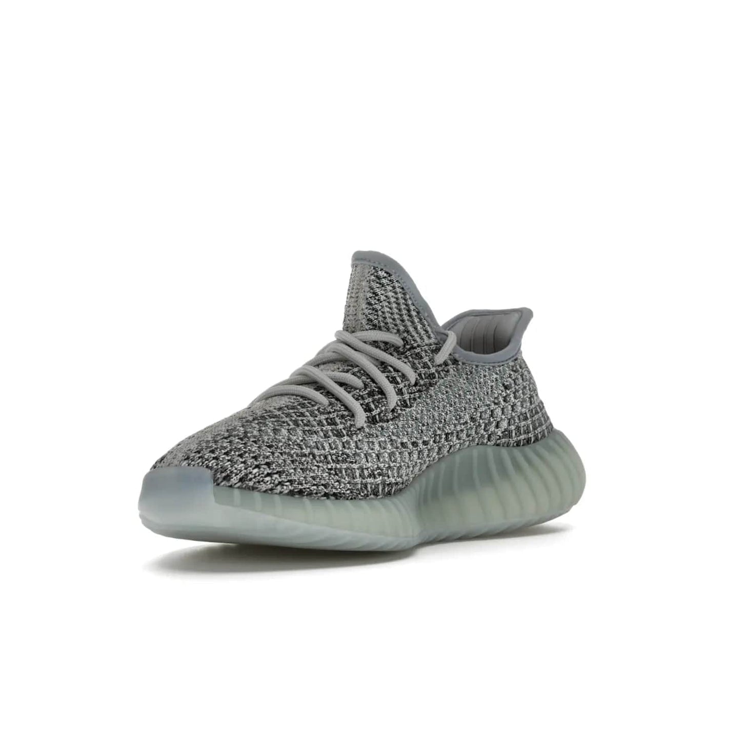 adidas Yeezy Boost 350 V2 Ash Blue - Image 14 - Only at www.BallersClubKickz.com - Must-have design made of engineered primeknit upper, comfortable sock-like upper and full-length Boost midsole, and semi-translucent rubber cage for added durability and style. The adidas Yeezy Boost 350 V2 Ash Blue blends timeless colors and comfort.